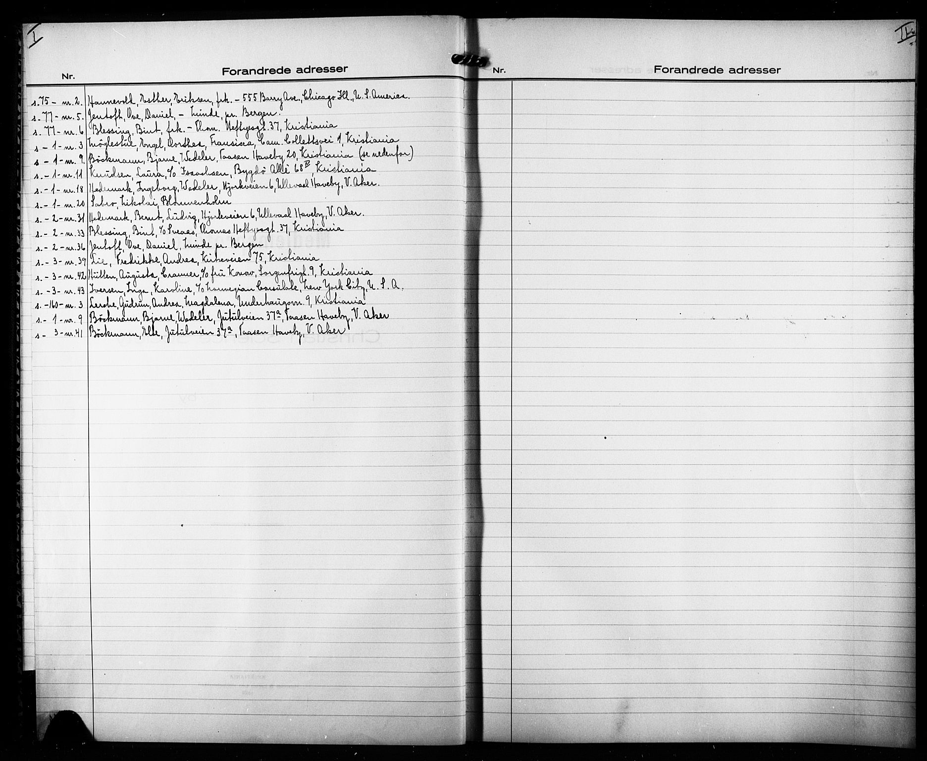 Christian Science Society Oslo , SAO/PAO-0234/A/L0001: Dissenter register no. 1, 1908-1923