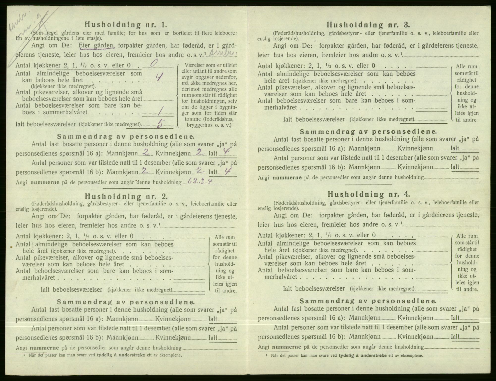 SAB, 1920 census for Voss, 1920, p. 1802