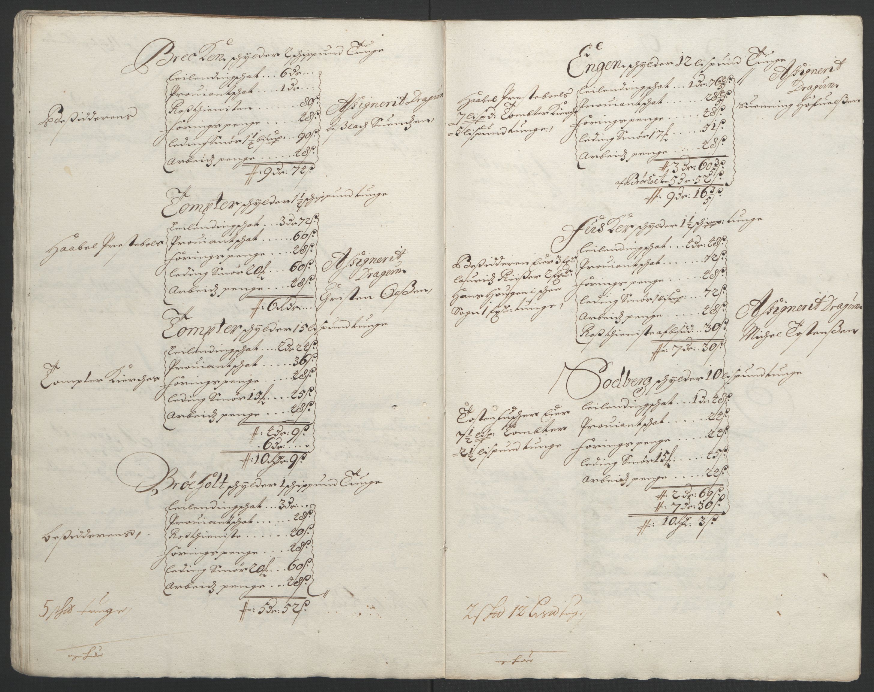 Rentekammeret inntil 1814, Reviderte regnskaper, Fogderegnskap, AV/RA-EA-4092/R04/L0122: Fogderegnskap Moss, Onsøy, Tune, Veme og Åbygge, 1695, p. 338