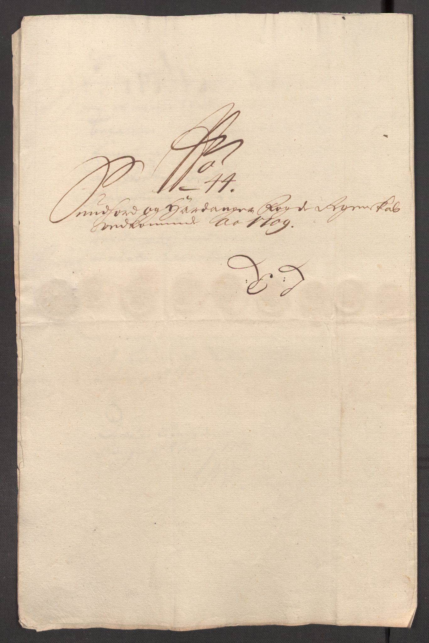 Rentekammeret inntil 1814, Reviderte regnskaper, Fogderegnskap, AV/RA-EA-4092/R48/L2986: Fogderegnskap Sunnhordland og Hardanger, 1709-1710, p. 241