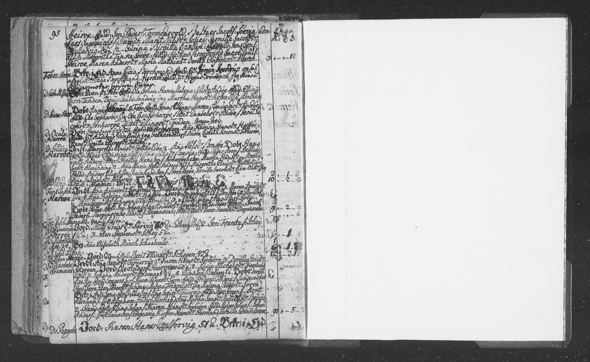 Ministerialprotokoller, klokkerbøker og fødselsregistre - Nordland, AV/SAT-A-1459/830/L0438: Parish register (official) no. 830A06, 1773-1787, p. 95-96