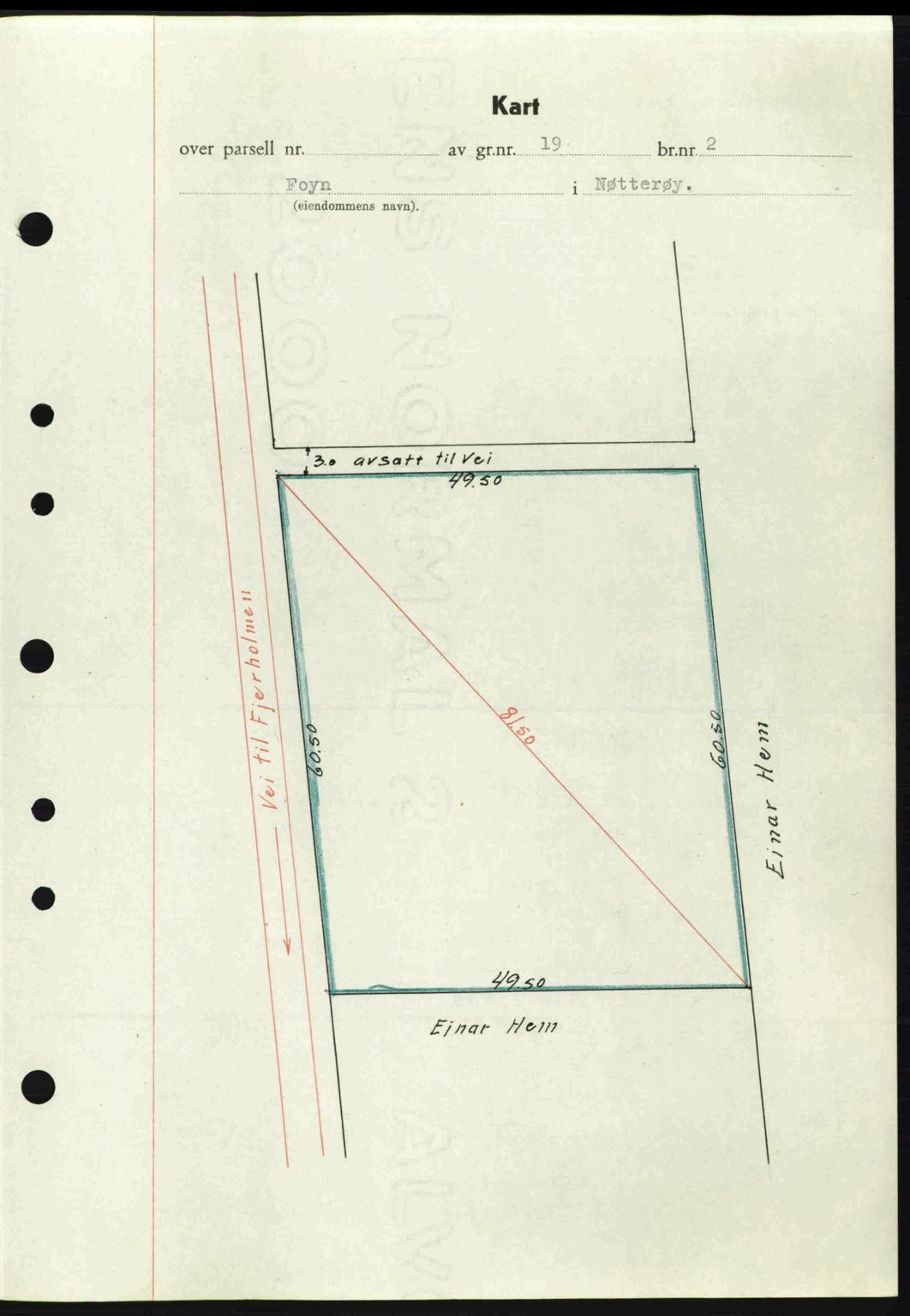 Tønsberg sorenskriveri, AV/SAKO-A-130/G/Ga/Gaa/L0013: Mortgage book no. A13, 1943-1943, Diary no: : 2211/1943