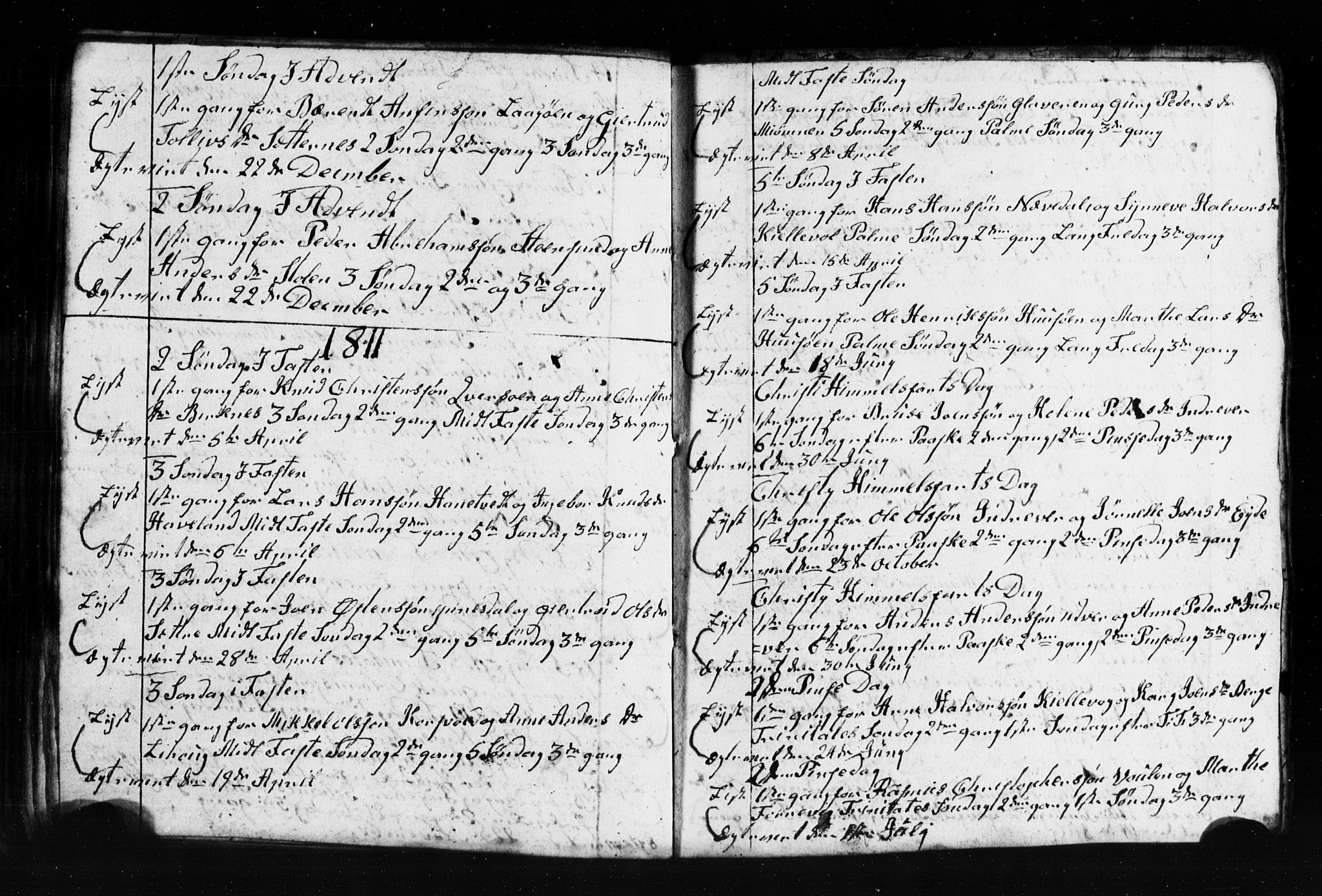 Gulen sokneprestembete, AV/SAB-A-80201/H/Hab: Parish register (copy) no. A 2, 1791-1814