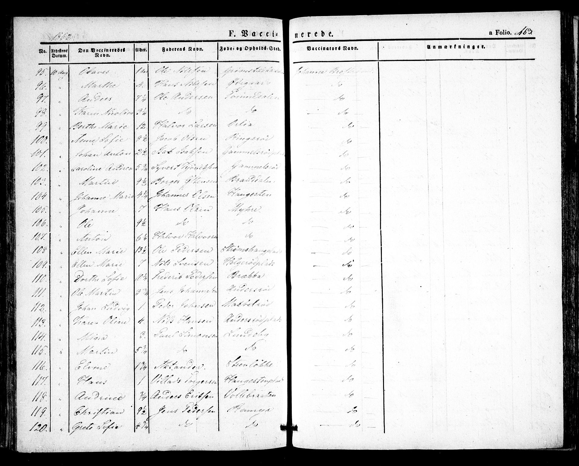 Råde prestekontor kirkebøker, AV/SAO-A-2009/F/Fa/L0005: Parish register (official) no. 5, 1830-1853, p. 463