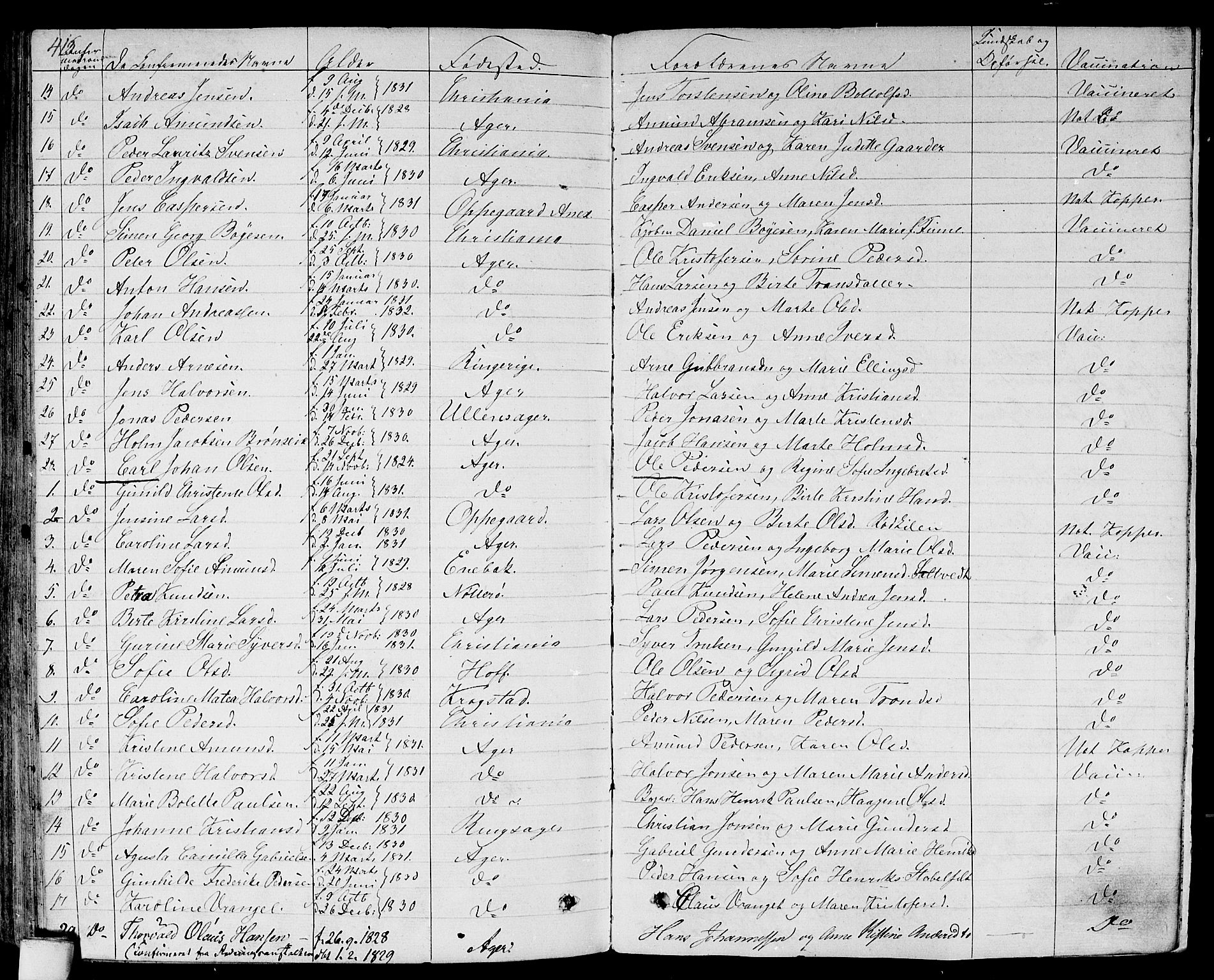 Gamlebyen prestekontor Kirkebøker, AV/SAO-A-10884/F/Fa/L0003: Parish register (official) no. 3, 1829-1849, p. 413