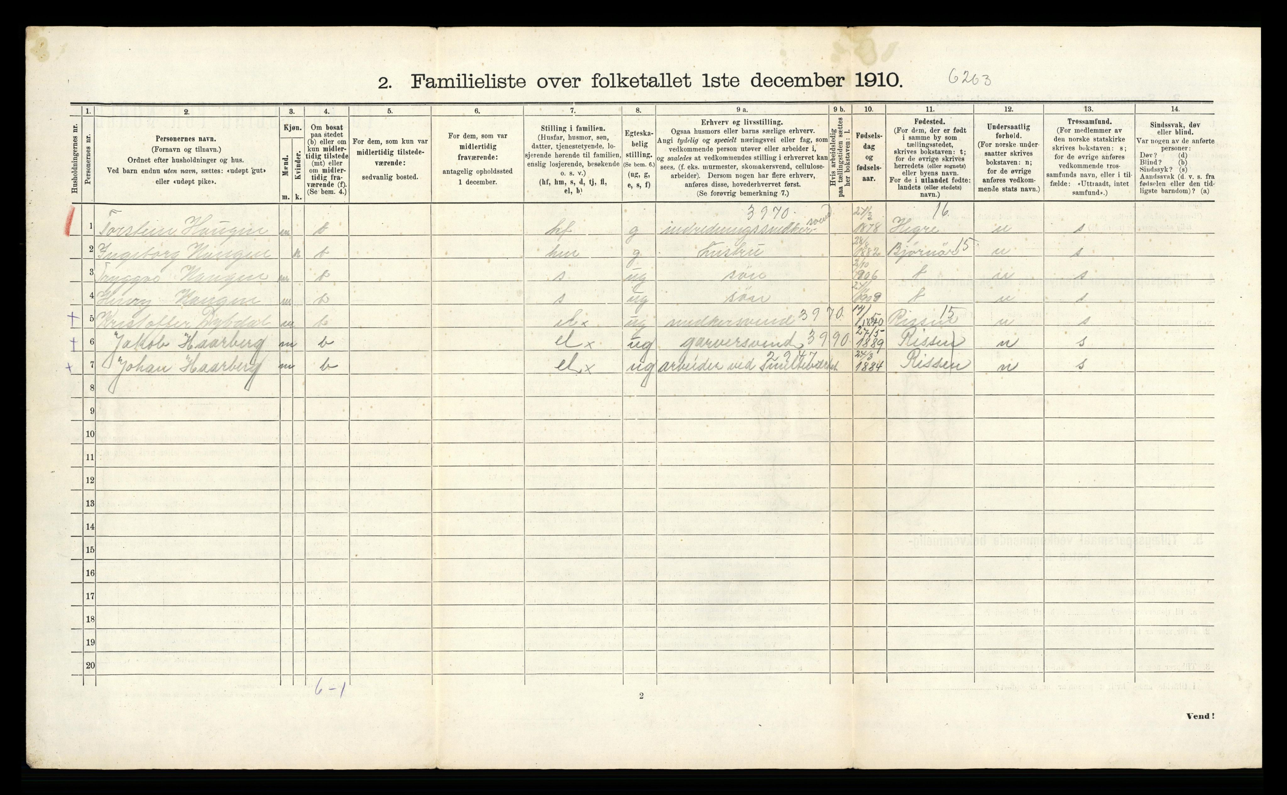 RA, 1910 census for Trondheim, 1910, p. 8248