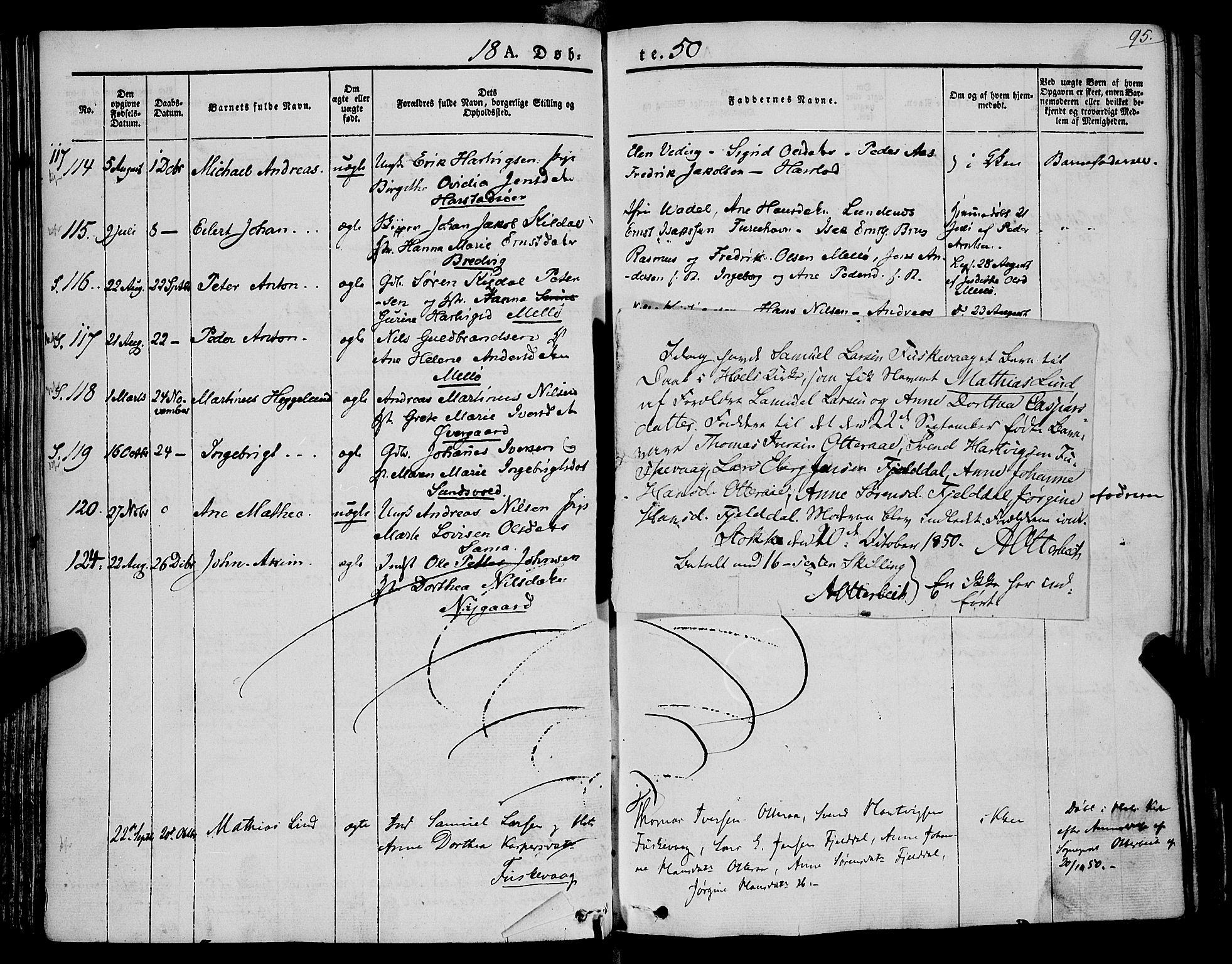 Trondenes sokneprestkontor, SATØ/S-1319/H/Ha/L0009kirke: Parish register (official) no. 9, 1841-1852, p. 95