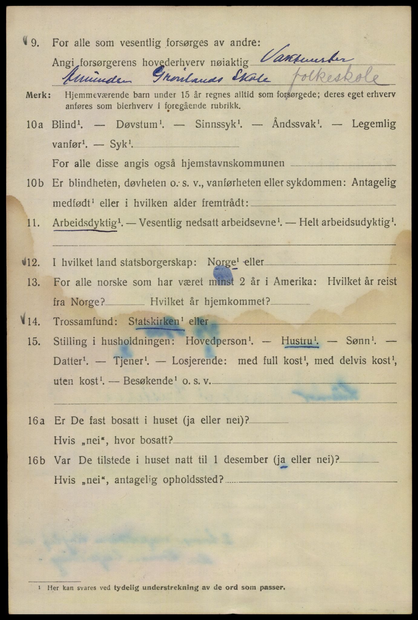 SAO, 1920 census for Kristiania, 1920, p. 218334