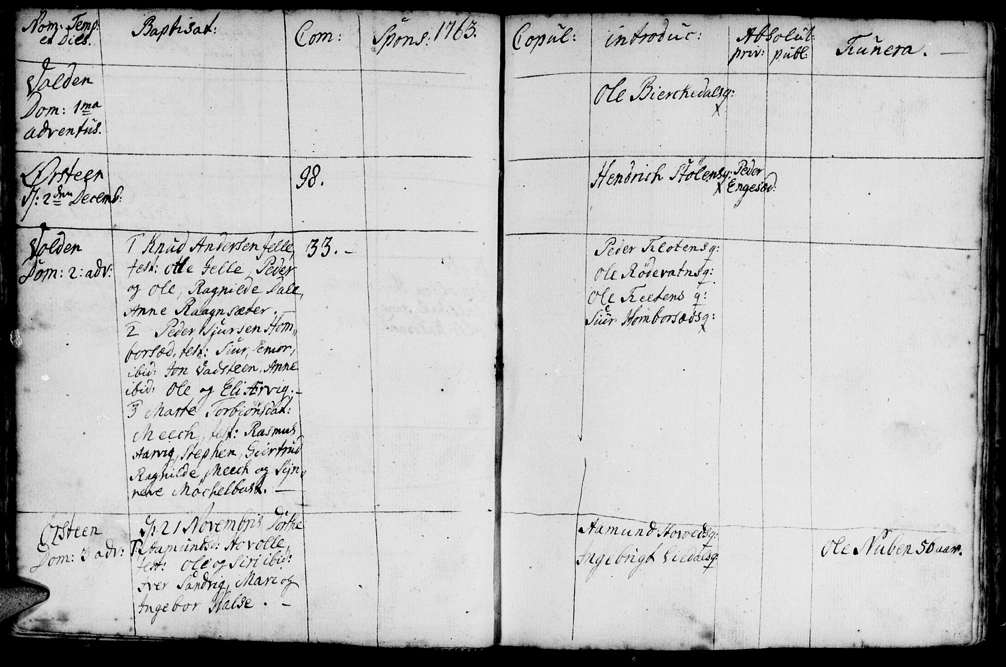 Ministerialprotokoller, klokkerbøker og fødselsregistre - Møre og Romsdal, AV/SAT-A-1454/511/L0136: Parish register (official) no. 511A03, 1760-1786