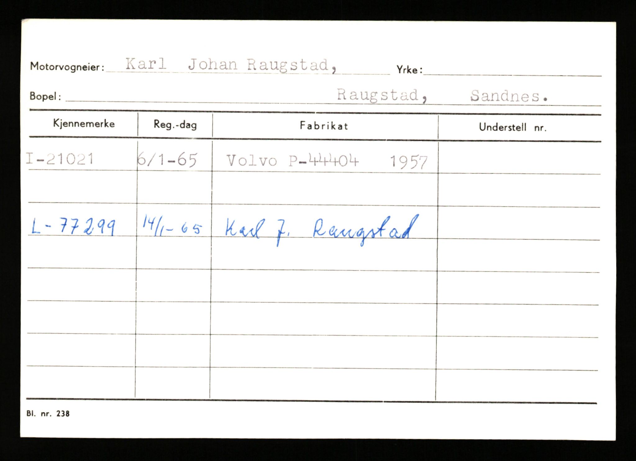 Stavanger trafikkstasjon, AV/SAST-A-101942/0/G/L0004: Registreringsnummer: 15497 - 22957, 1930-1971, p. 2540