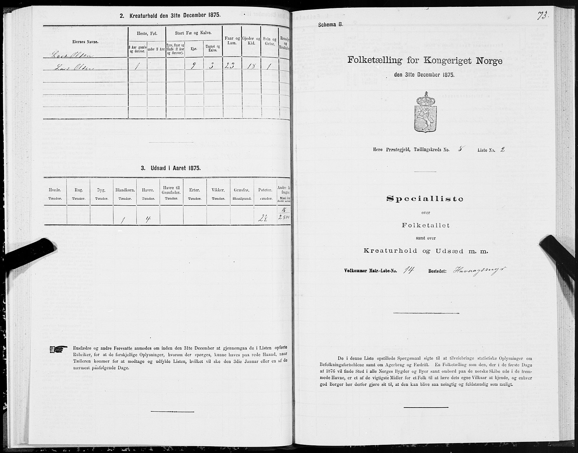 SAT, 1875 census for 1515P Herøy, 1875, p. 4073