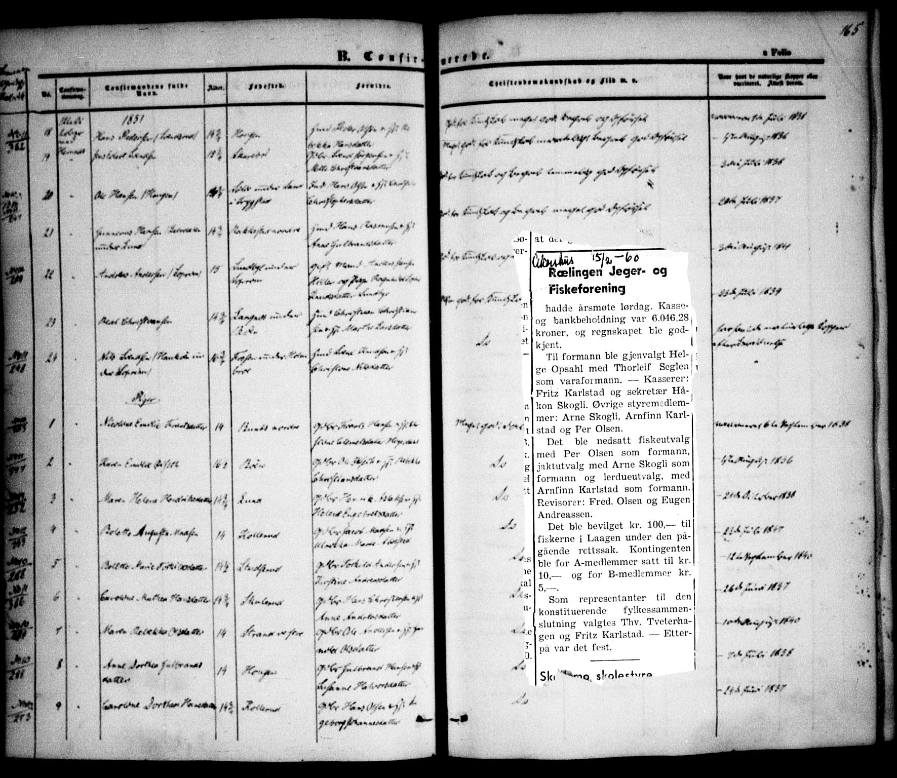 Høland prestekontor Kirkebøker, SAO/A-10346a/F/Fa/L0009: Parish register (official) no. I 9, 1846-1853, p. 165