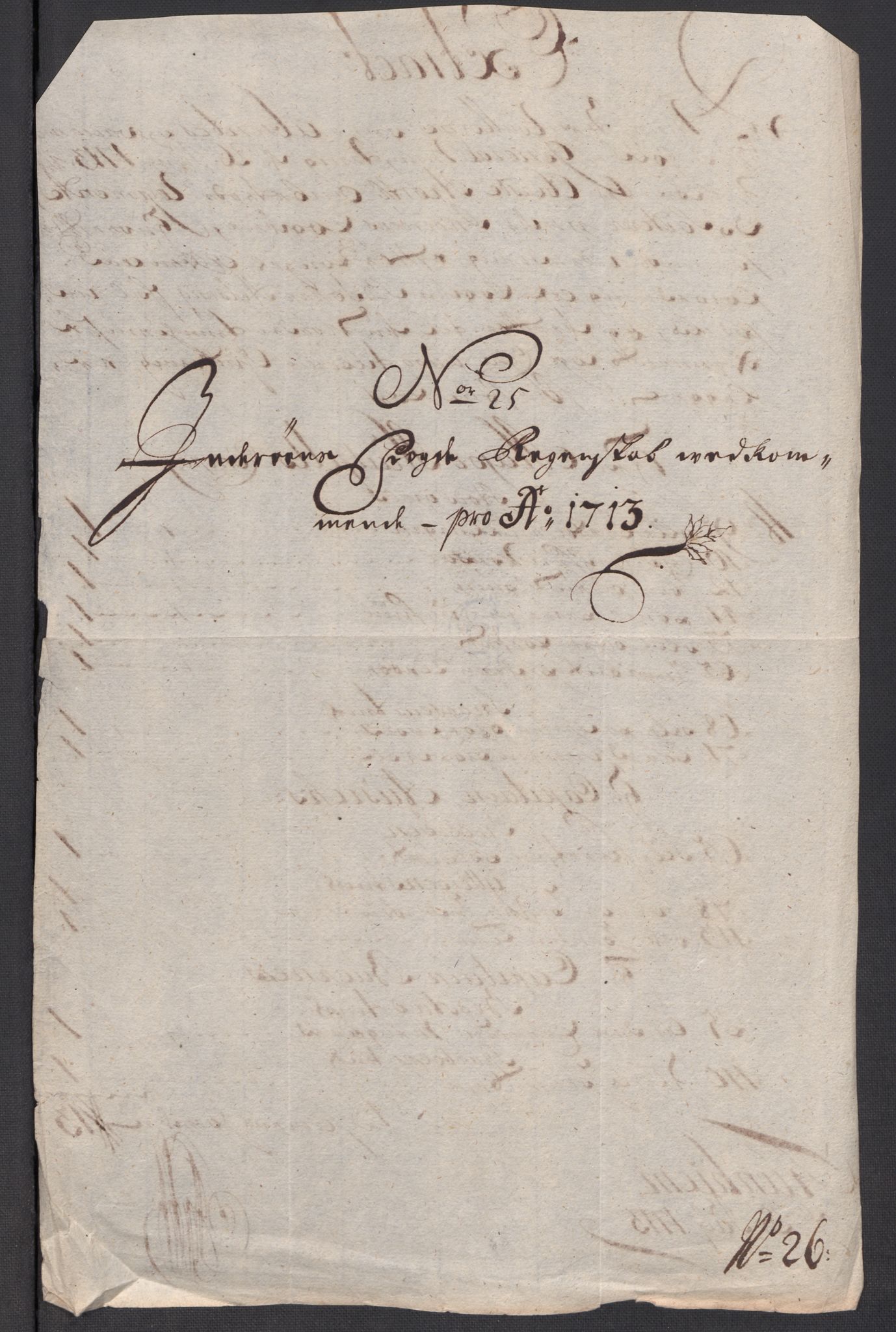 Rentekammeret inntil 1814, Reviderte regnskaper, Fogderegnskap, RA/EA-4092/R63/L4321: Fogderegnskap Inderøy, 1713, p. 239