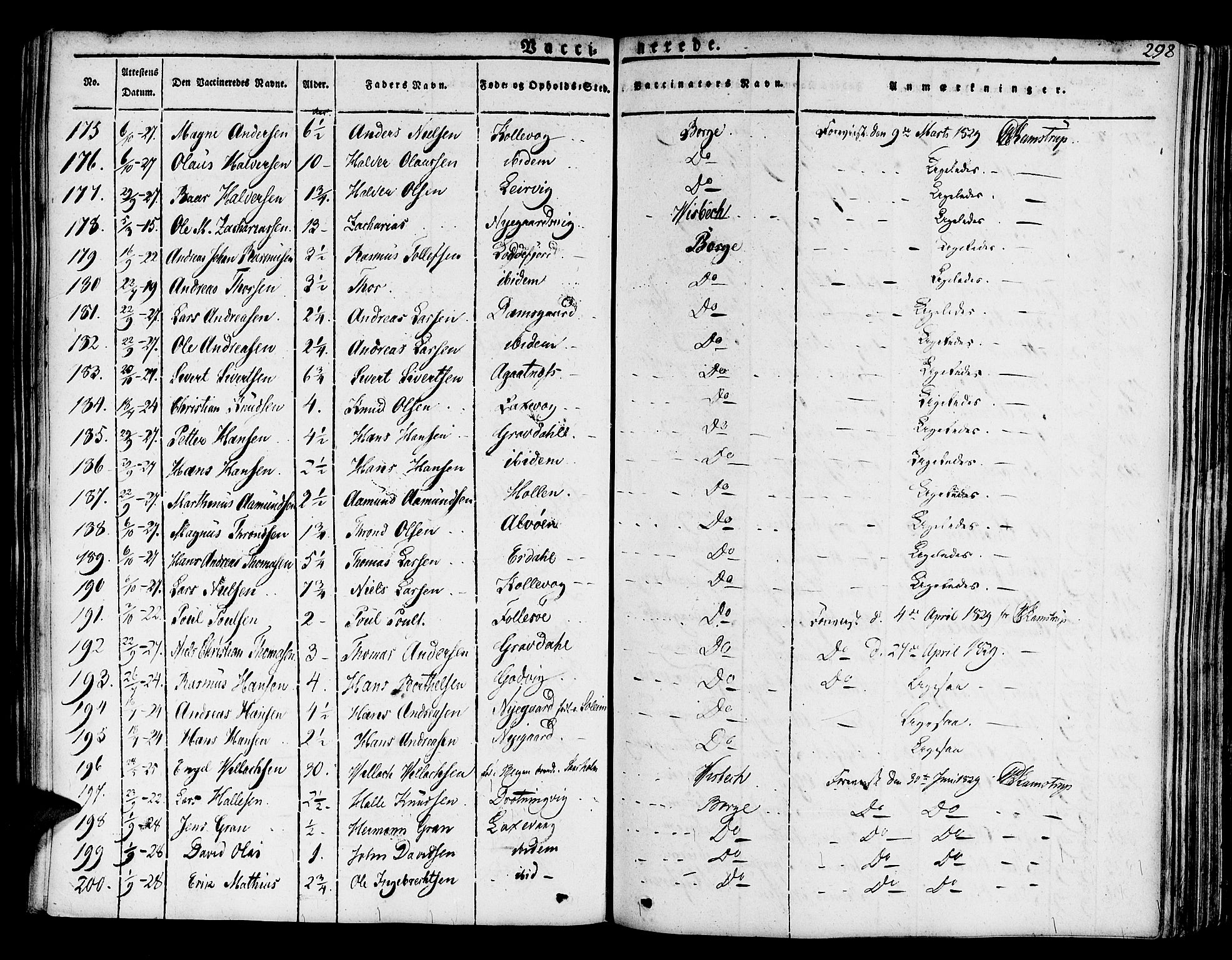 Askøy Sokneprestembete, SAB/A-74101/H/Ha/Haa/Haaa/L0004: Parish register (official) no. A 4, 1825-1845, p. 298