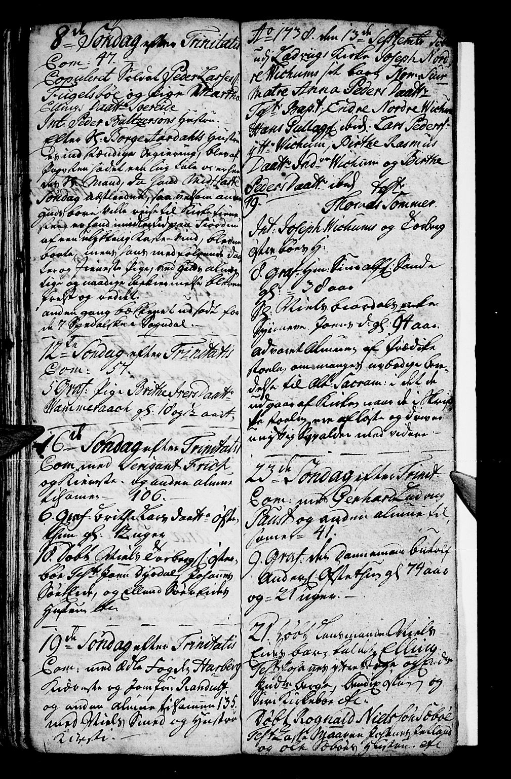 Vik sokneprestembete, AV/SAB-A-81501/H/Haa/Haaa/L0001: Parish register (official) no. A 1 / 3, 1727-1740