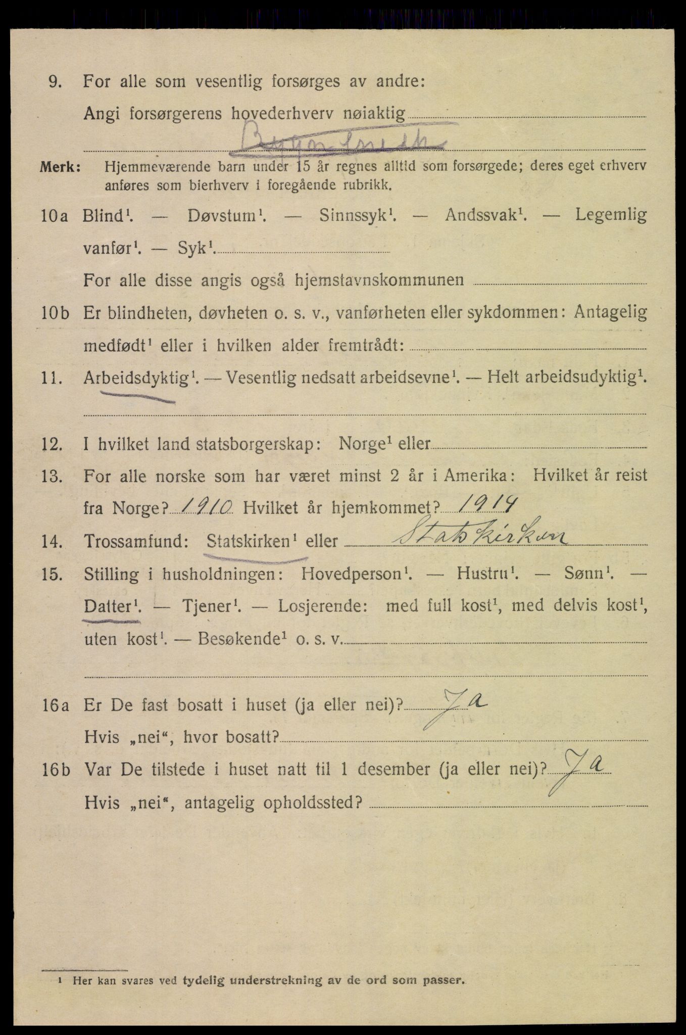 SAK, 1920 census for Mandal, 1920, p. 6858