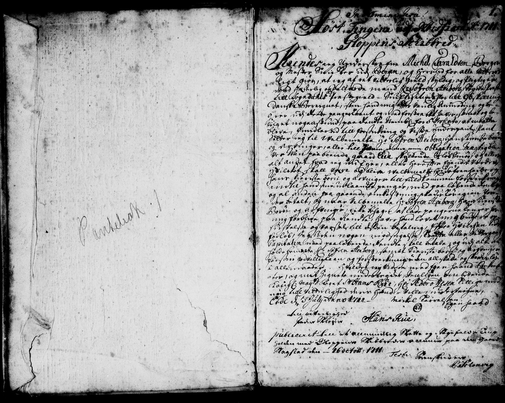 Nordfjord sorenskriveri, AV/SAB-A-2801/02/02b/02ba/L0001: Mortgage book no. II.B.a.1, 1711-1717, p. 0-1