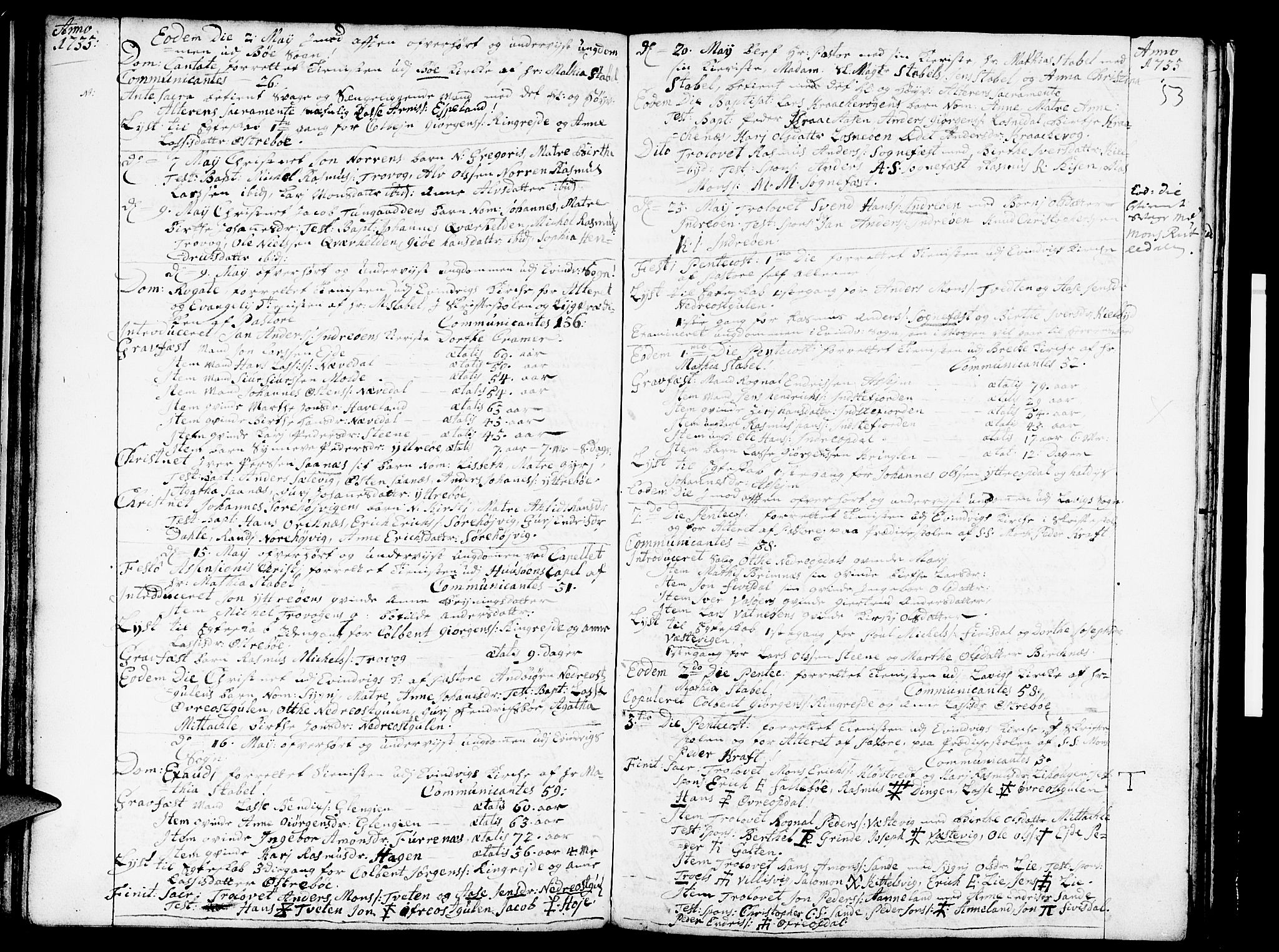 Gulen sokneprestembete, AV/SAB-A-80201/H/Haa/Haaa/L0009: Parish register (official) no. A 9, 1729-1735, p. 53