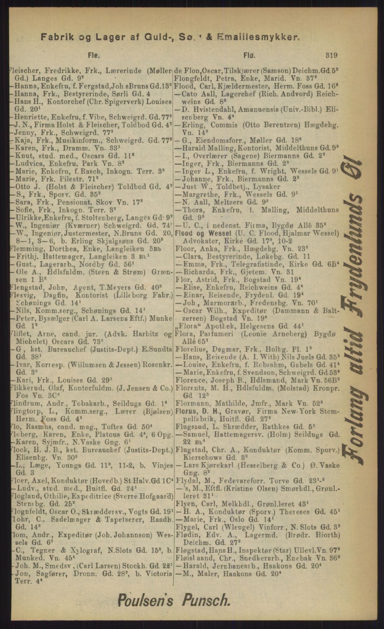 Kristiania/Oslo adressebok, PUBL/-, 1903, p. 319