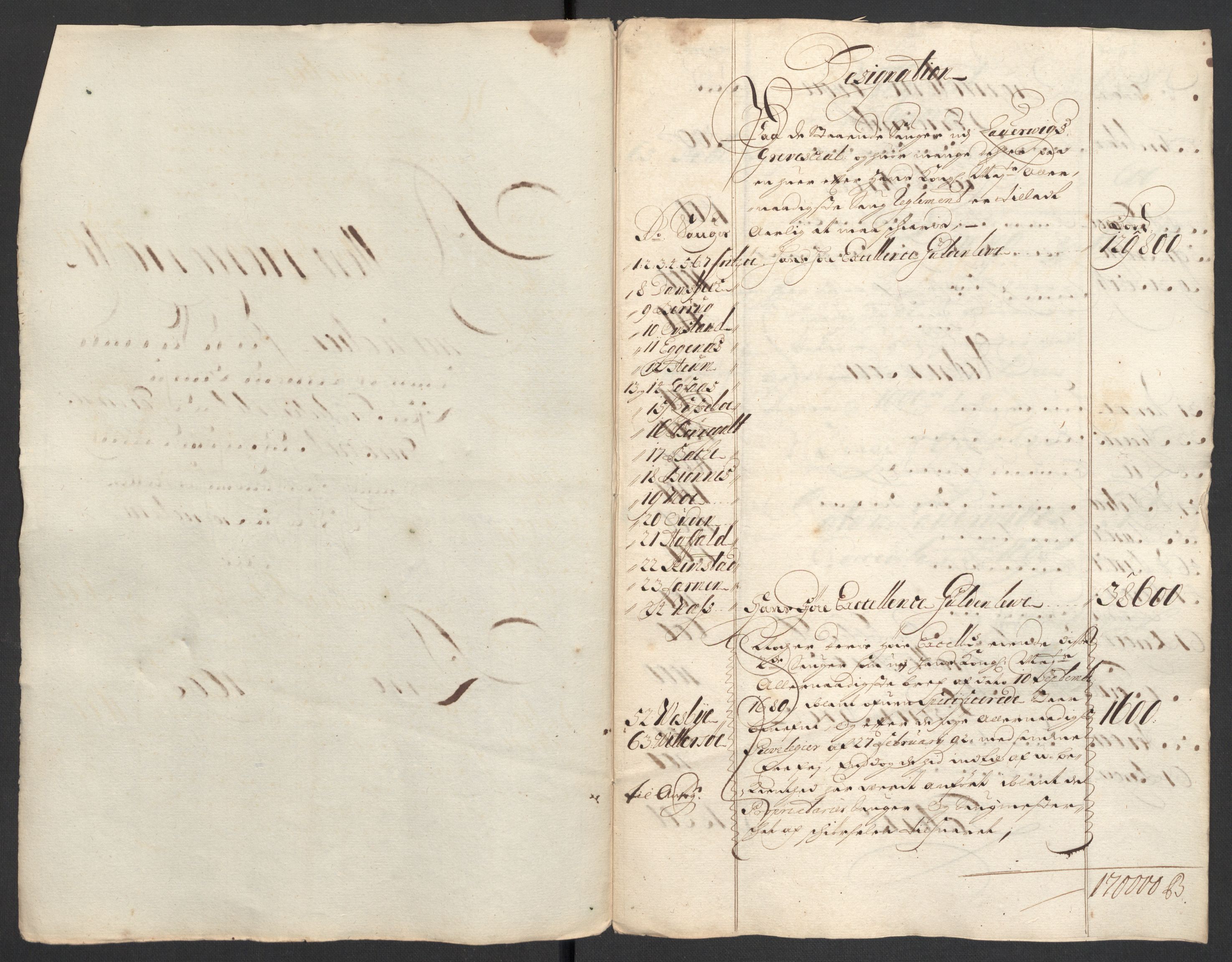 Rentekammeret inntil 1814, Reviderte regnskaper, Fogderegnskap, RA/EA-4092/R33/L1976: Fogderegnskap Larvik grevskap, 1698-1701, p. 24