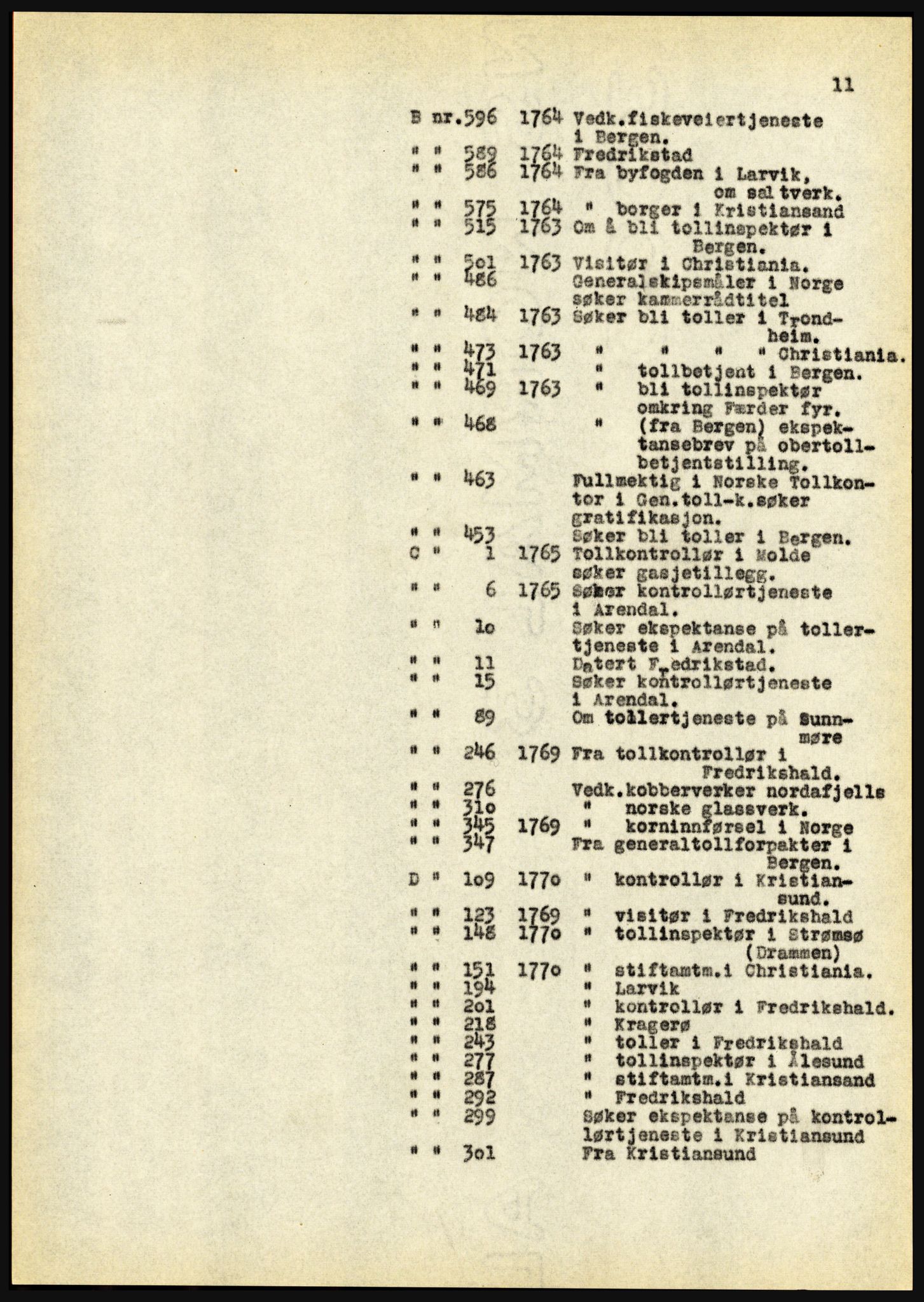 Riksarkivet, Seksjon for eldre arkiv og spesialsamlinger, AV/RA-EA-6797/H/Ha, 1953, p. 11