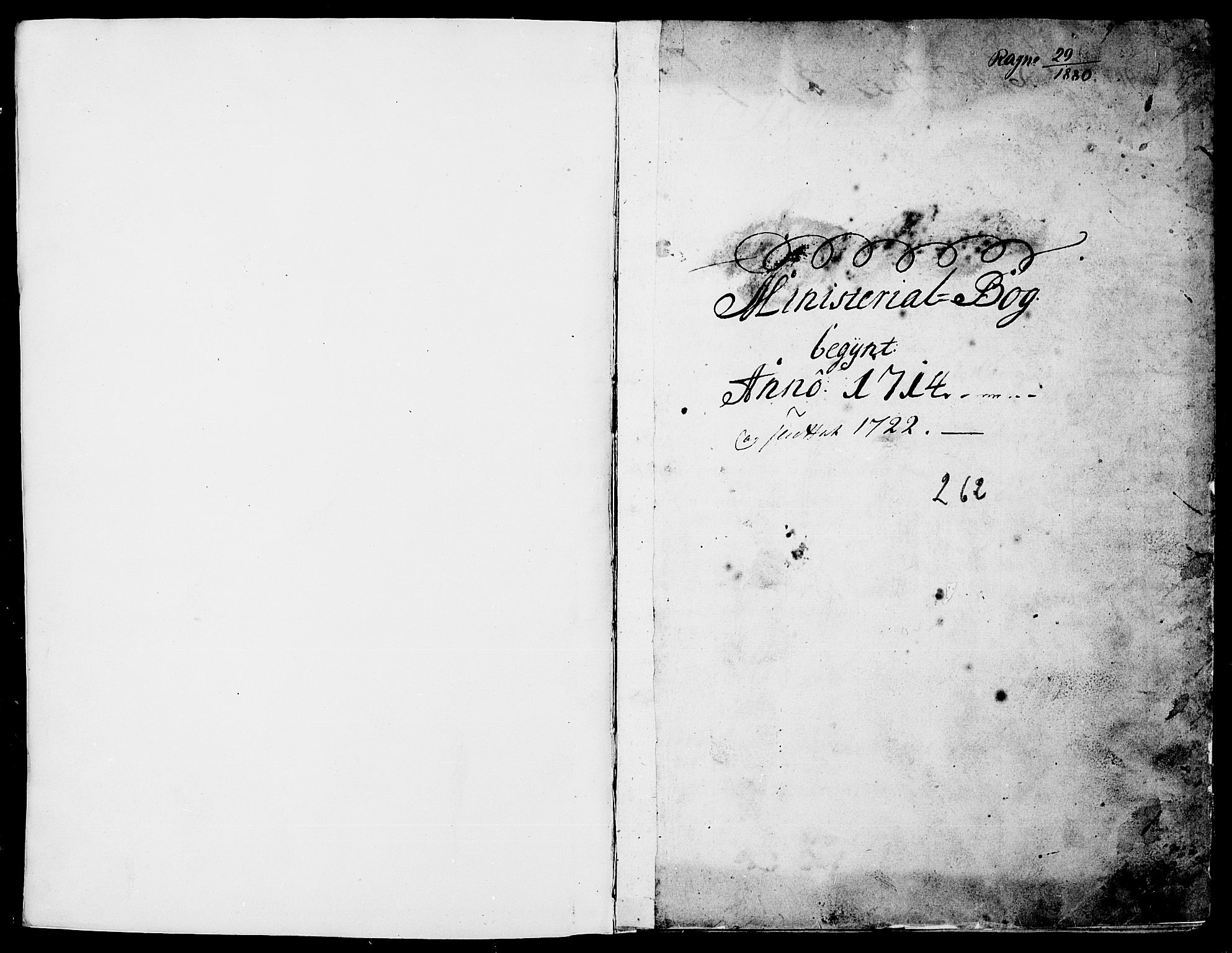 Stange prestekontor, SAH/PREST-002/K/L0001: Parish register (official) no. 1, 1714-1722