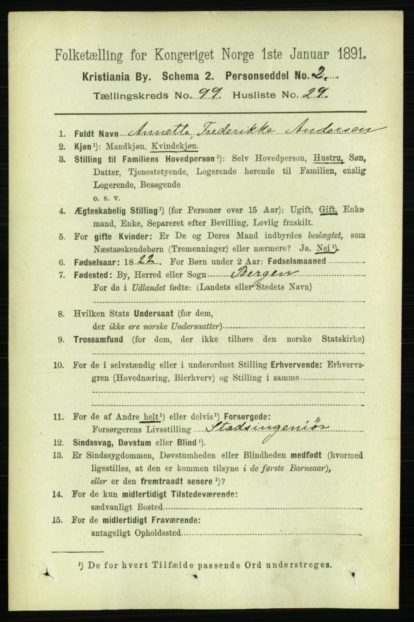 RA, 1891 census for 0301 Kristiania, 1891, p. 49075