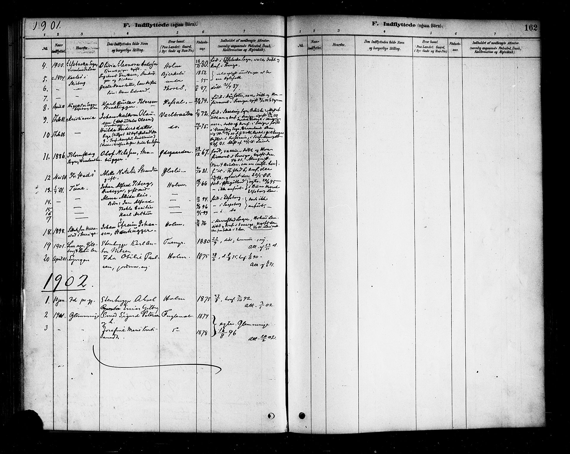 Borge prestekontor Kirkebøker, AV/SAO-A-10903/F/Fb/L0003: Parish register (official) no. II 3, 1878-1902, p. 162