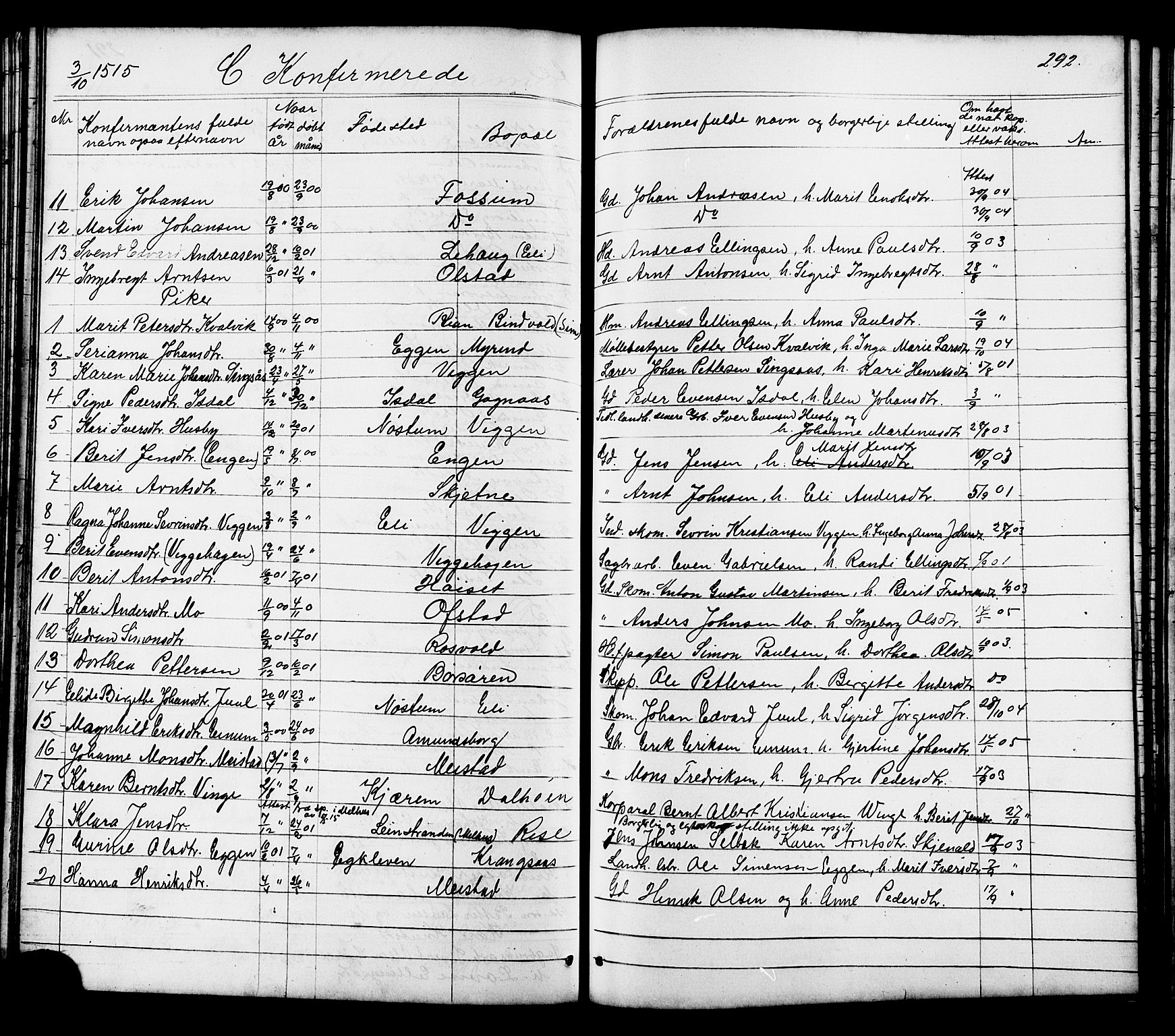 Ministerialprotokoller, klokkerbøker og fødselsregistre - Sør-Trøndelag, SAT/A-1456/665/L0777: Parish register (copy) no. 665C02, 1867-1915, p. 292