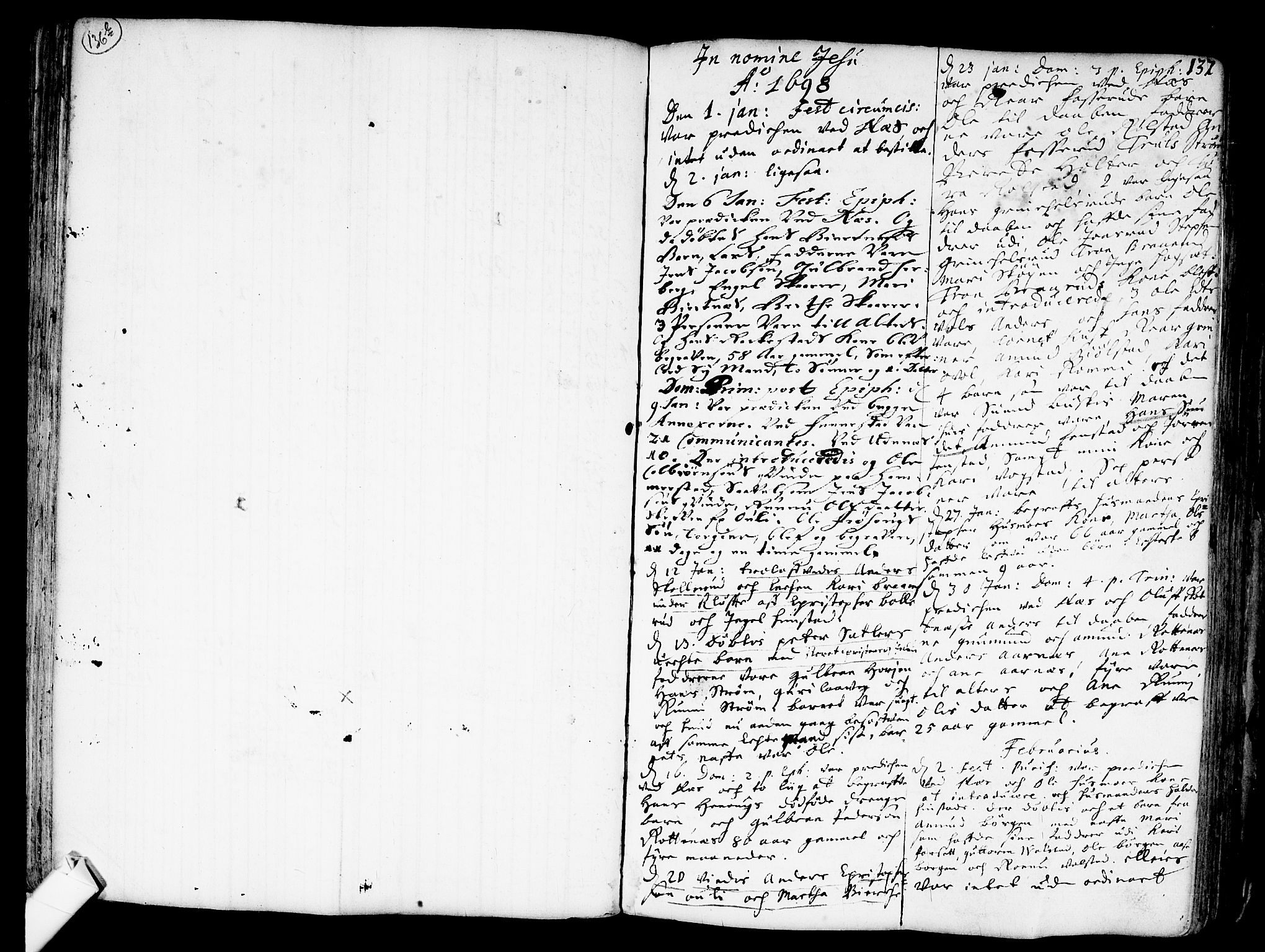 Nes prestekontor Kirkebøker, AV/SAO-A-10410/F/Fa/L0001: Parish register (official) no. I 1, 1689-1716, p. 137