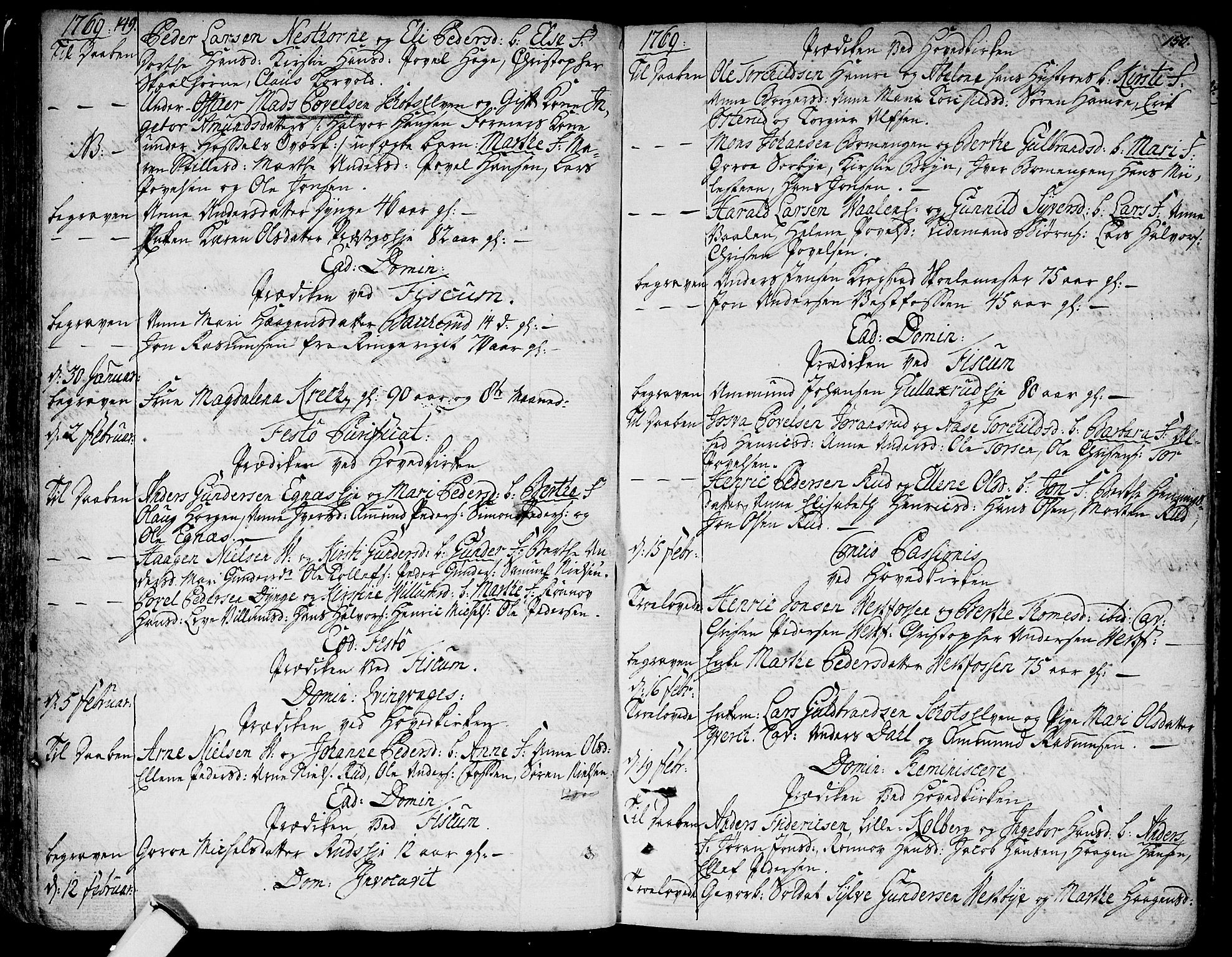 Eiker kirkebøker, AV/SAKO-A-4/F/Fa/L0008: Parish register (official) no. I 8, 1764-1788, p. 149-150