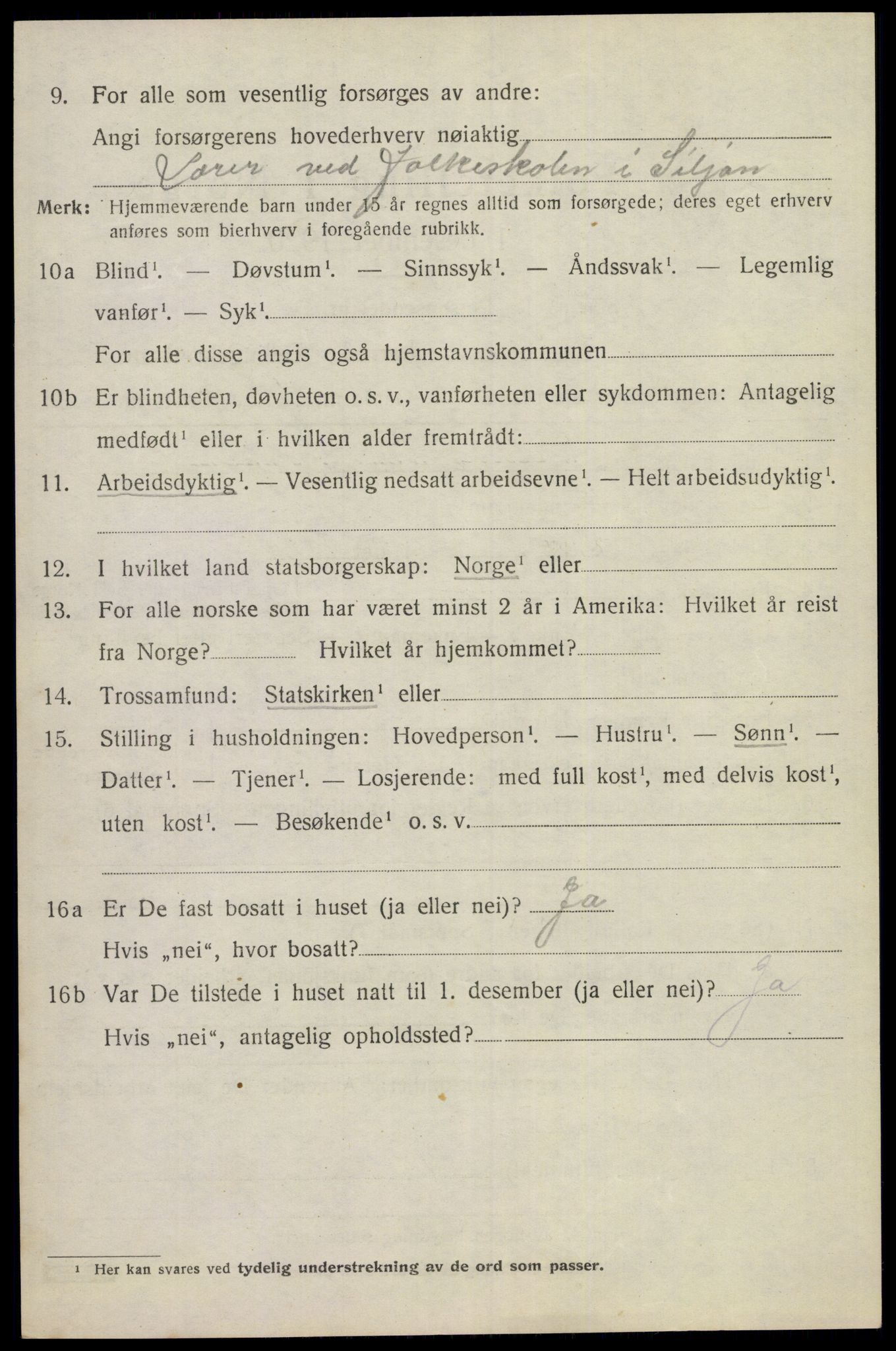 SAKO, 1920 census for Siljan, 1920, p. 944