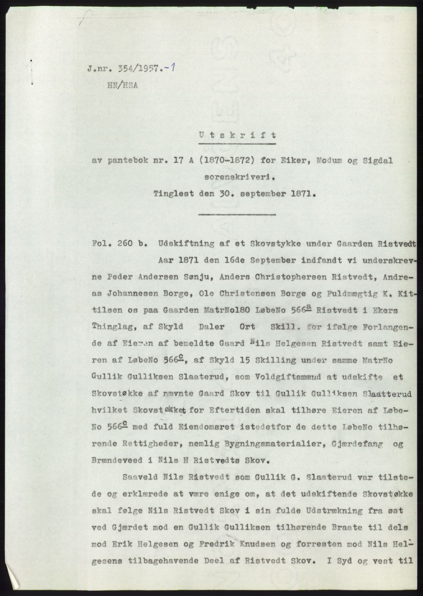 Statsarkivet i Kongsberg, SAKO/A-0001, 1957, p. 2