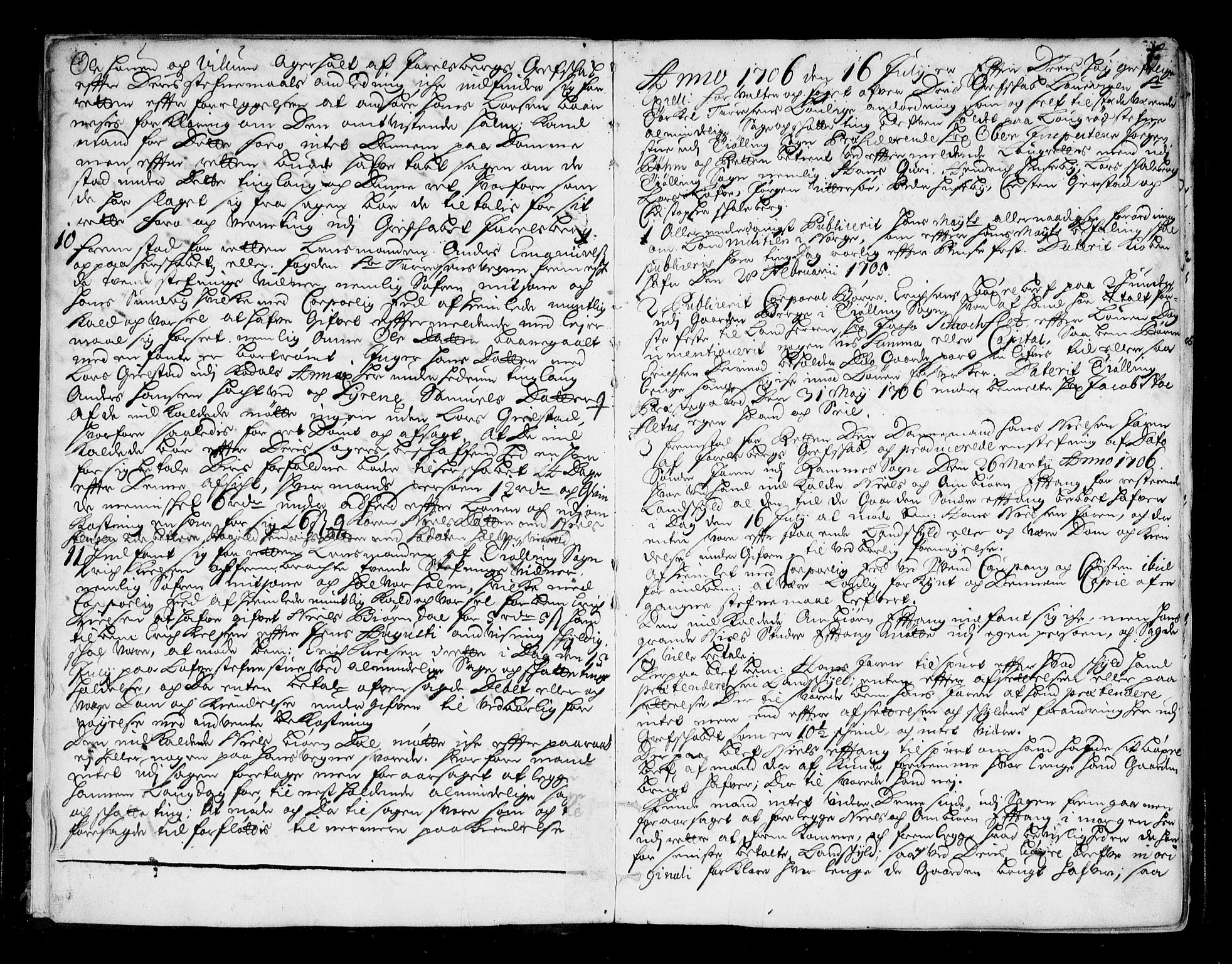 Larvik sorenskriveri, AV/SAKO-A-83/F/Fa/L0011: Tingbok, 1706-1710, p. 6