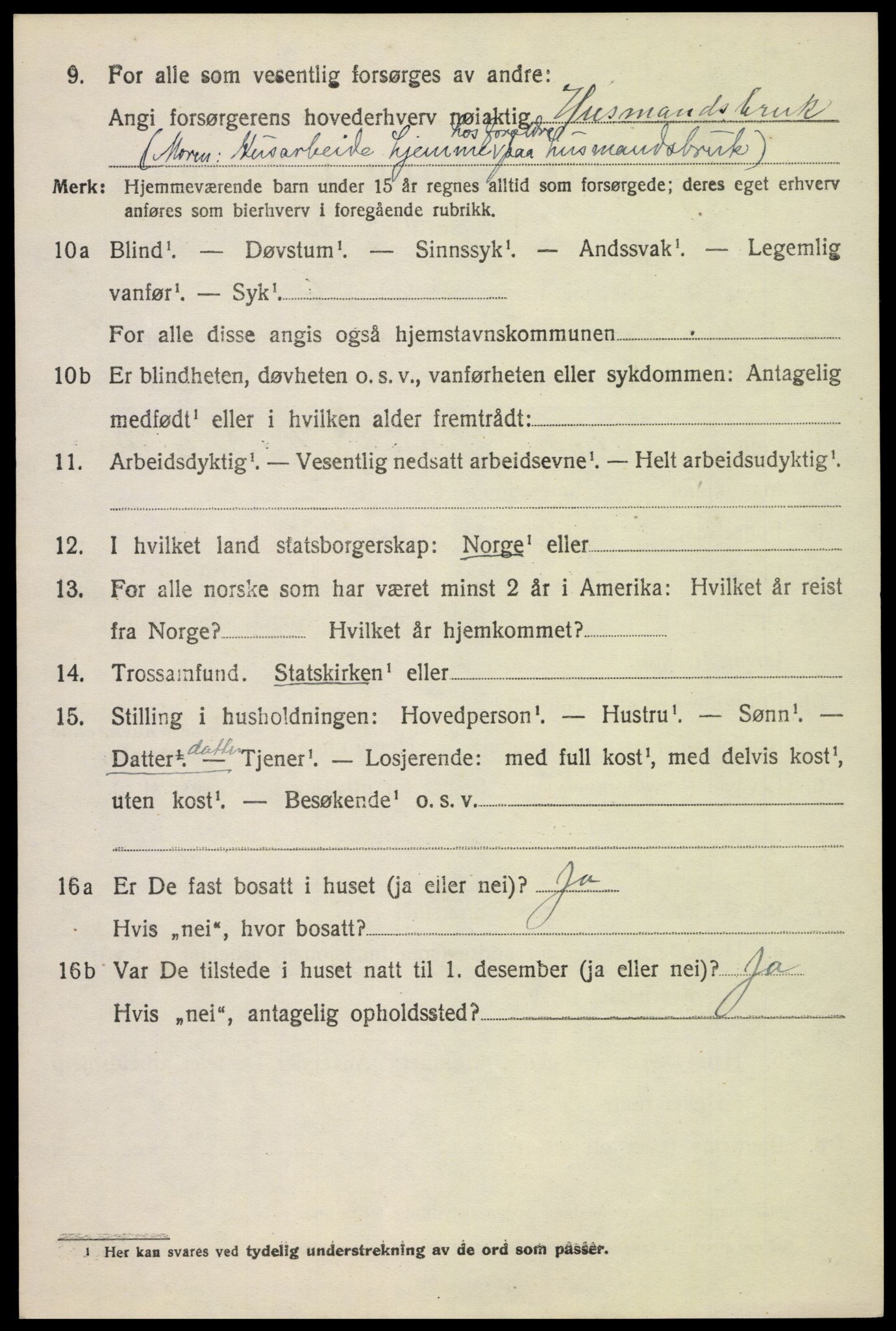 SAH, 1920 census for Nord-Fron, 1920, p. 4177