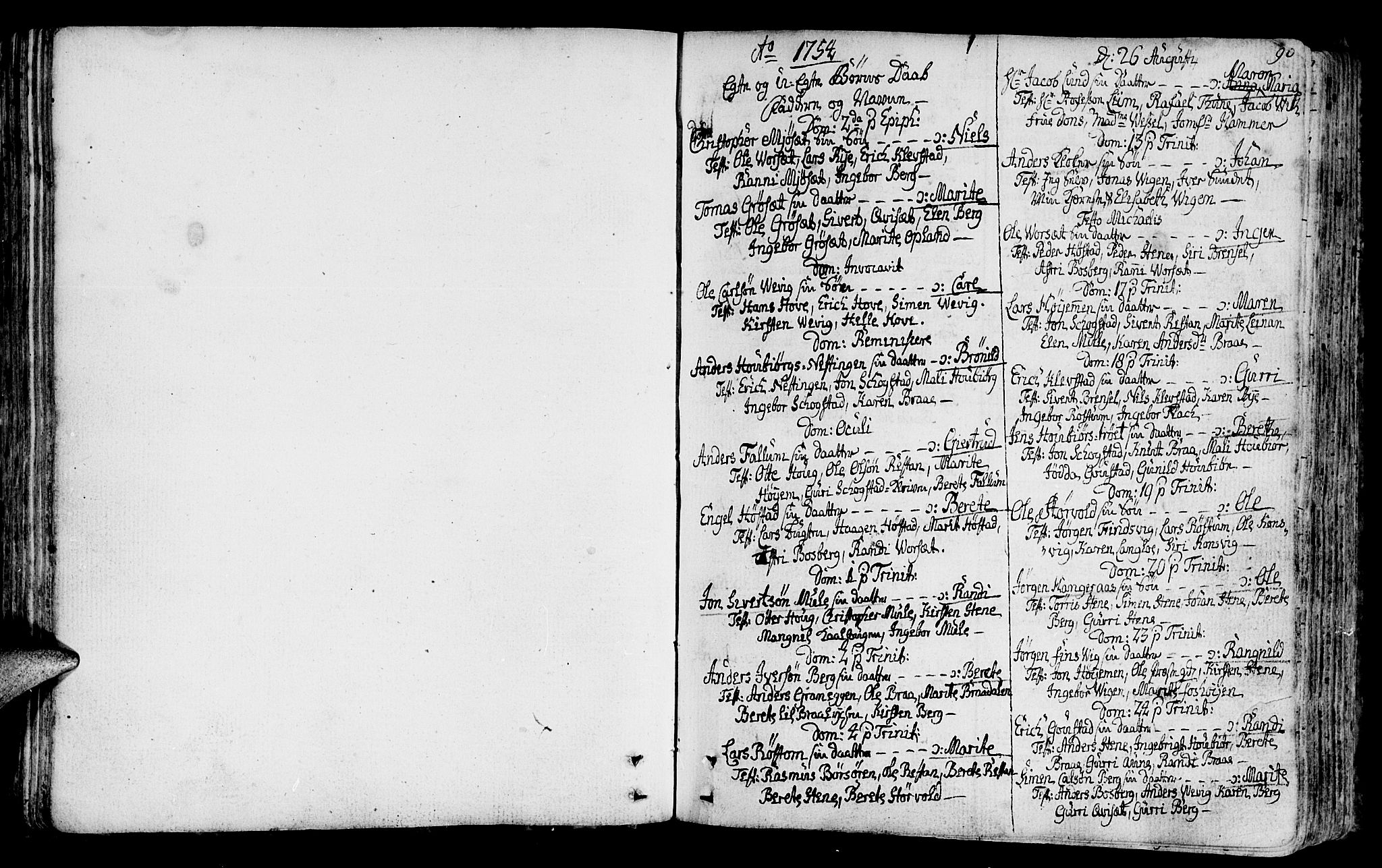 Ministerialprotokoller, klokkerbøker og fødselsregistre - Sør-Trøndelag, SAT/A-1456/612/L0370: Parish register (official) no. 612A04, 1754-1802, p. 90