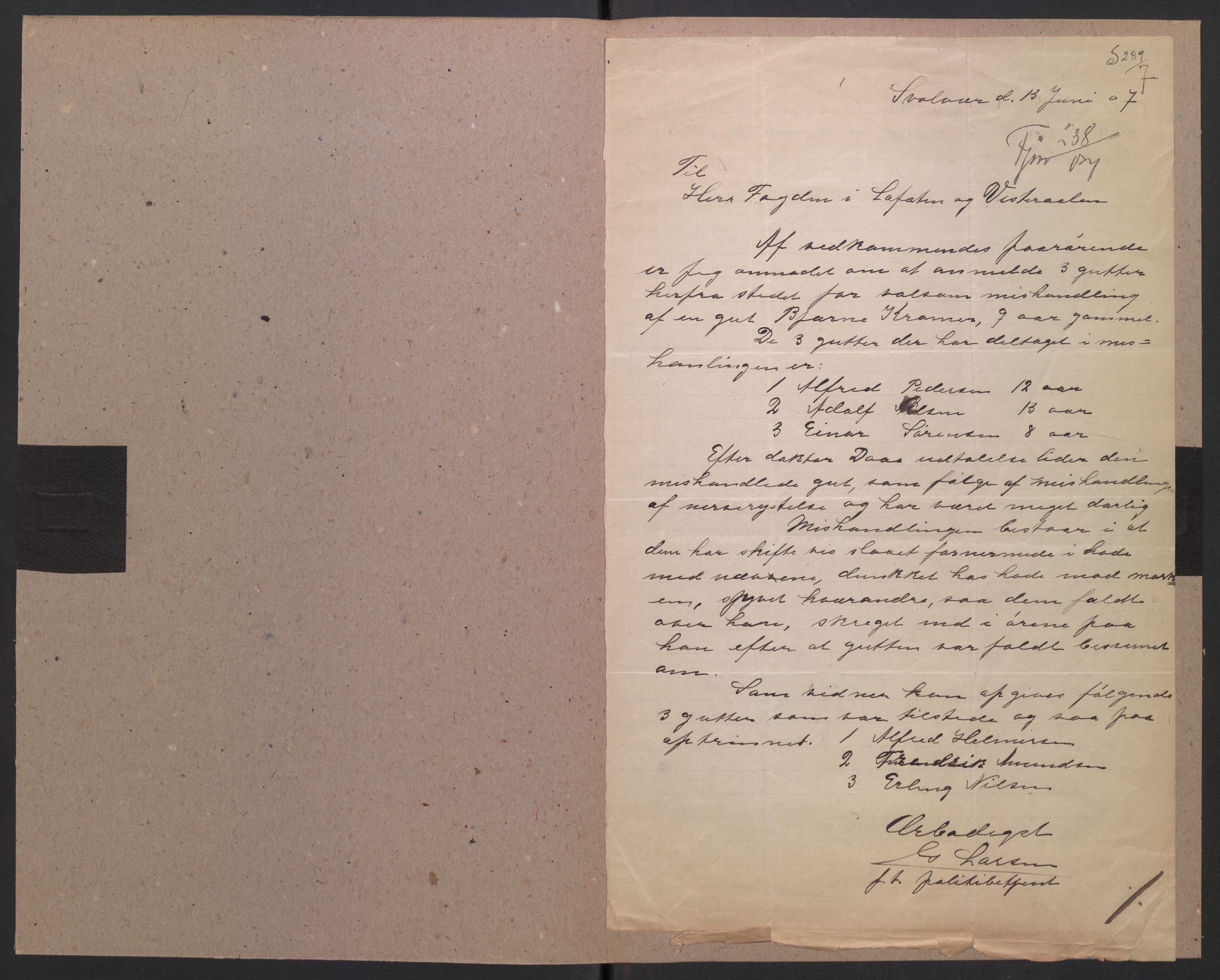 Falstad skolehjem, AV/RA-S-1676/E/Eb/L0008: Elevmapper løpenr. 169-188, 1907-1914, p. 35