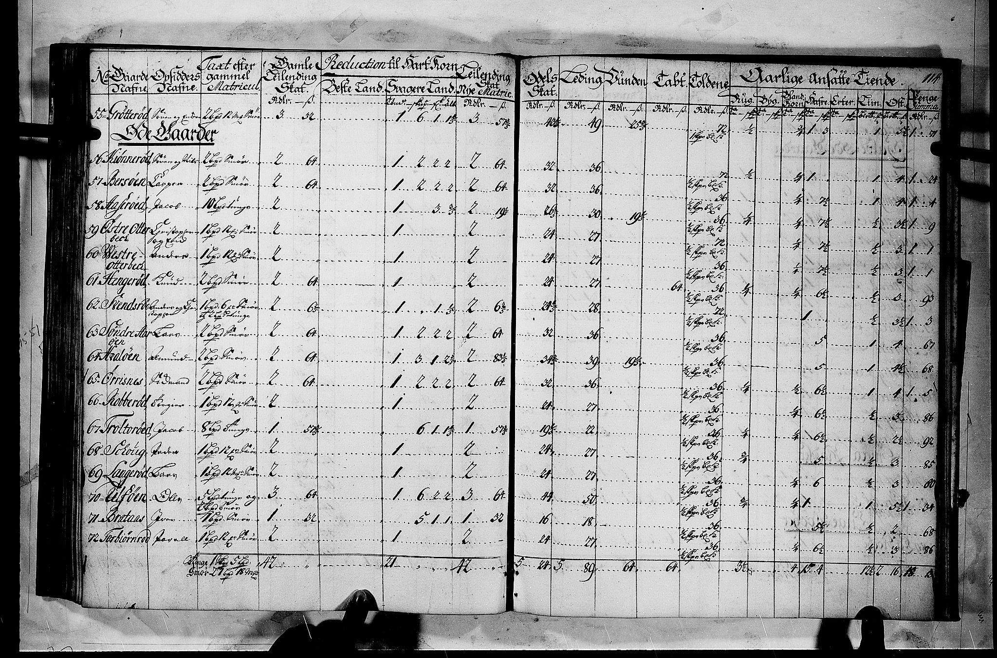 Rentekammeret inntil 1814, Realistisk ordnet avdeling, AV/RA-EA-4070/N/Nb/Nbf/L0116: Jarlsberg grevskap matrikkelprotokoll, 1723, p. 113b-114a