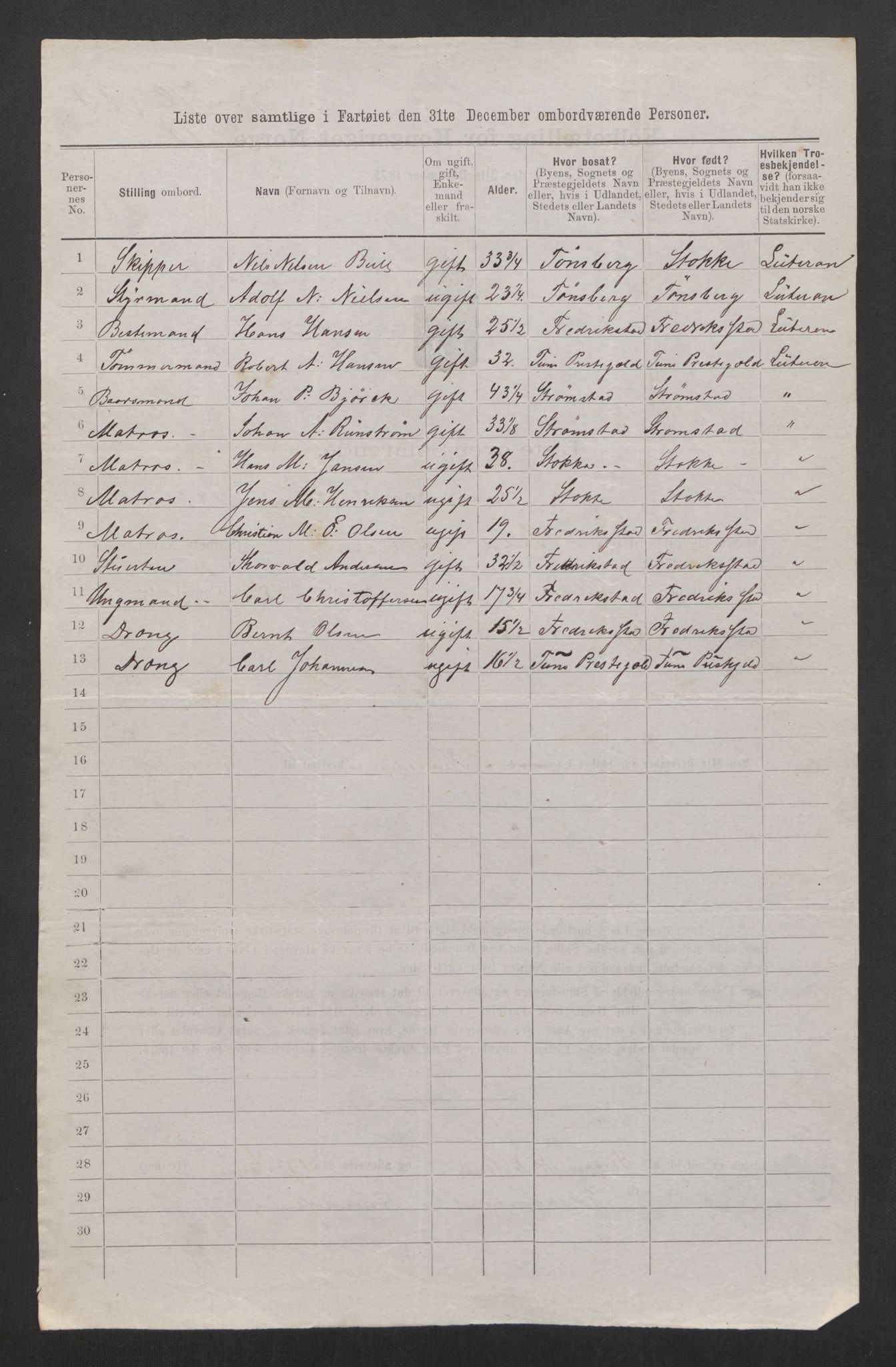 RA, 1875 census, lists of crew on ships: Ships in domestic ports, 1875, p. 52