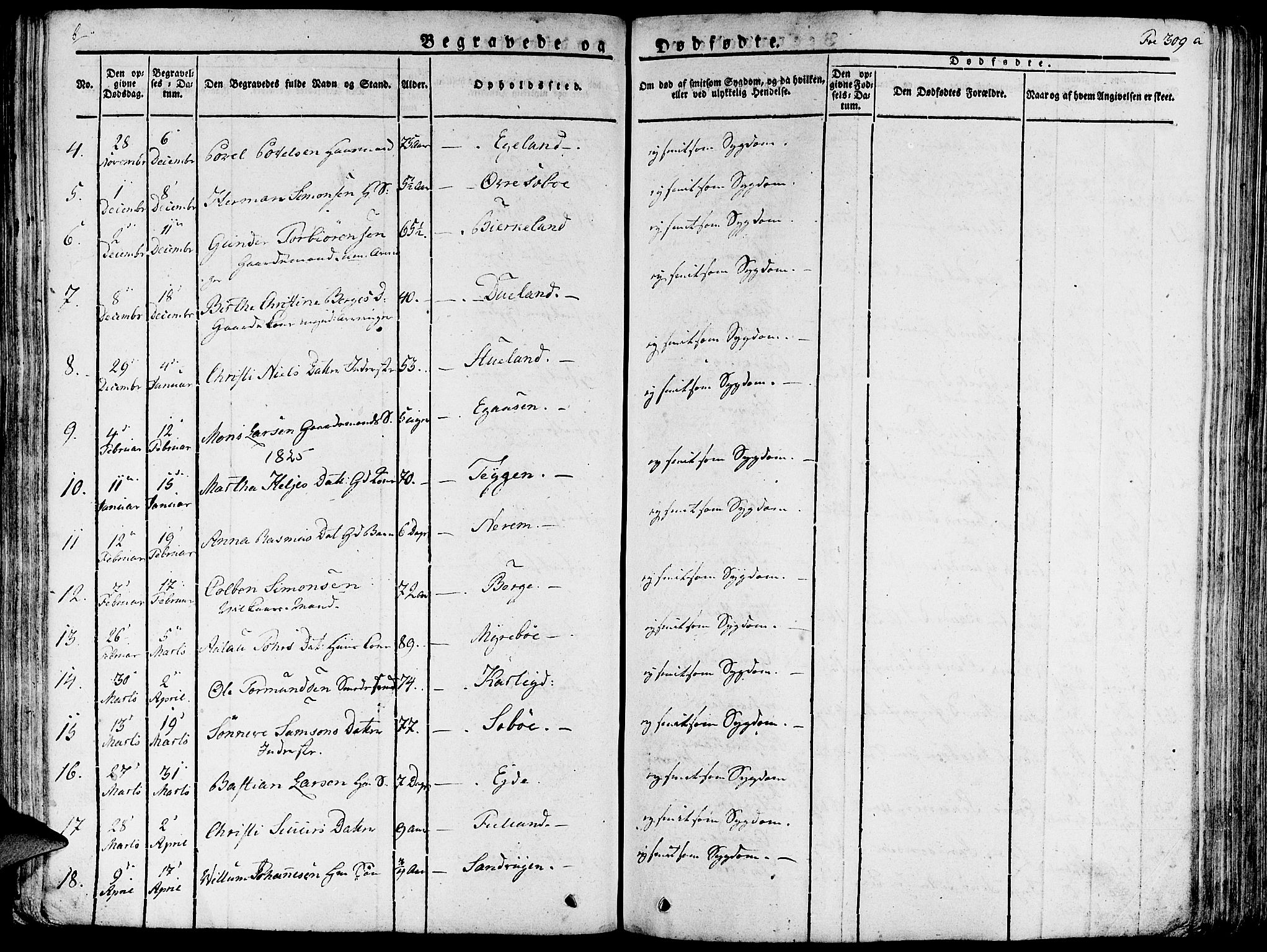 Fjelberg sokneprestembete, AV/SAB-A-75201/H/Haa: Parish register (official) no. A 5, 1822-1834, p. 309