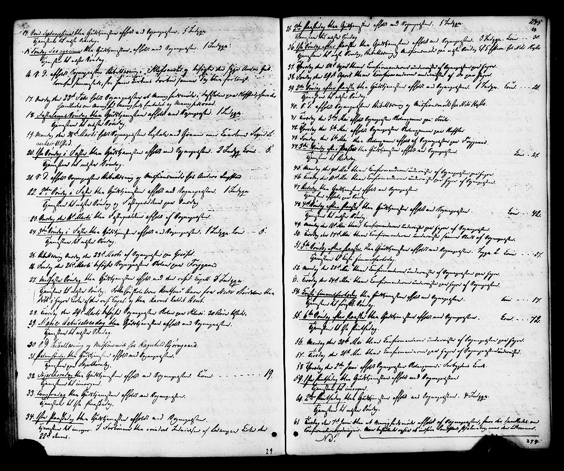 Ministerialprotokoller, klokkerbøker og fødselsregistre - Nord-Trøndelag, AV/SAT-A-1458/703/L0029: Parish register (official) no. 703A02, 1863-1879, p. 245
