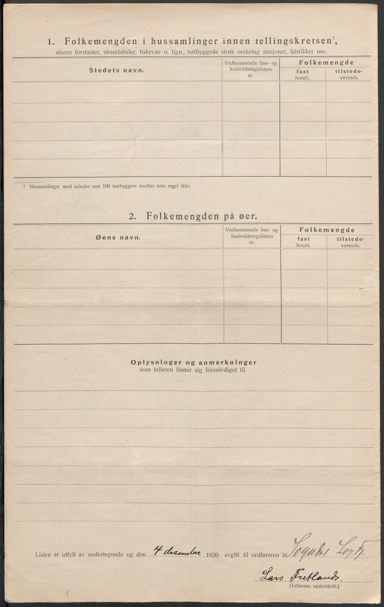 SAB, 1920 census for Sogndal, 1920, p. 40