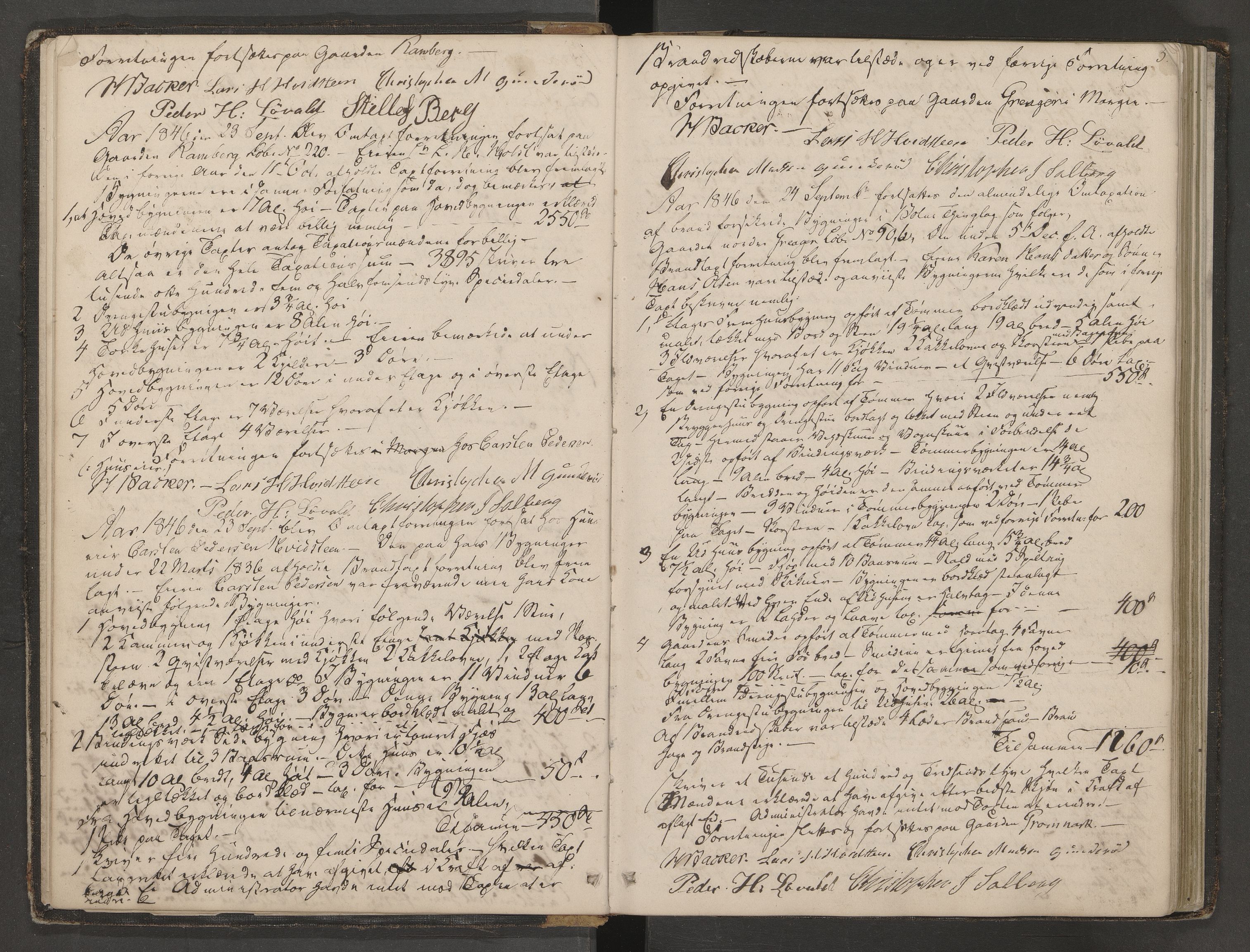 Botne lensmannskontor, AV/SAKO-A-534/Y/Yf/Yfa/L0001: Branntakstprotokoll, 1846-1869