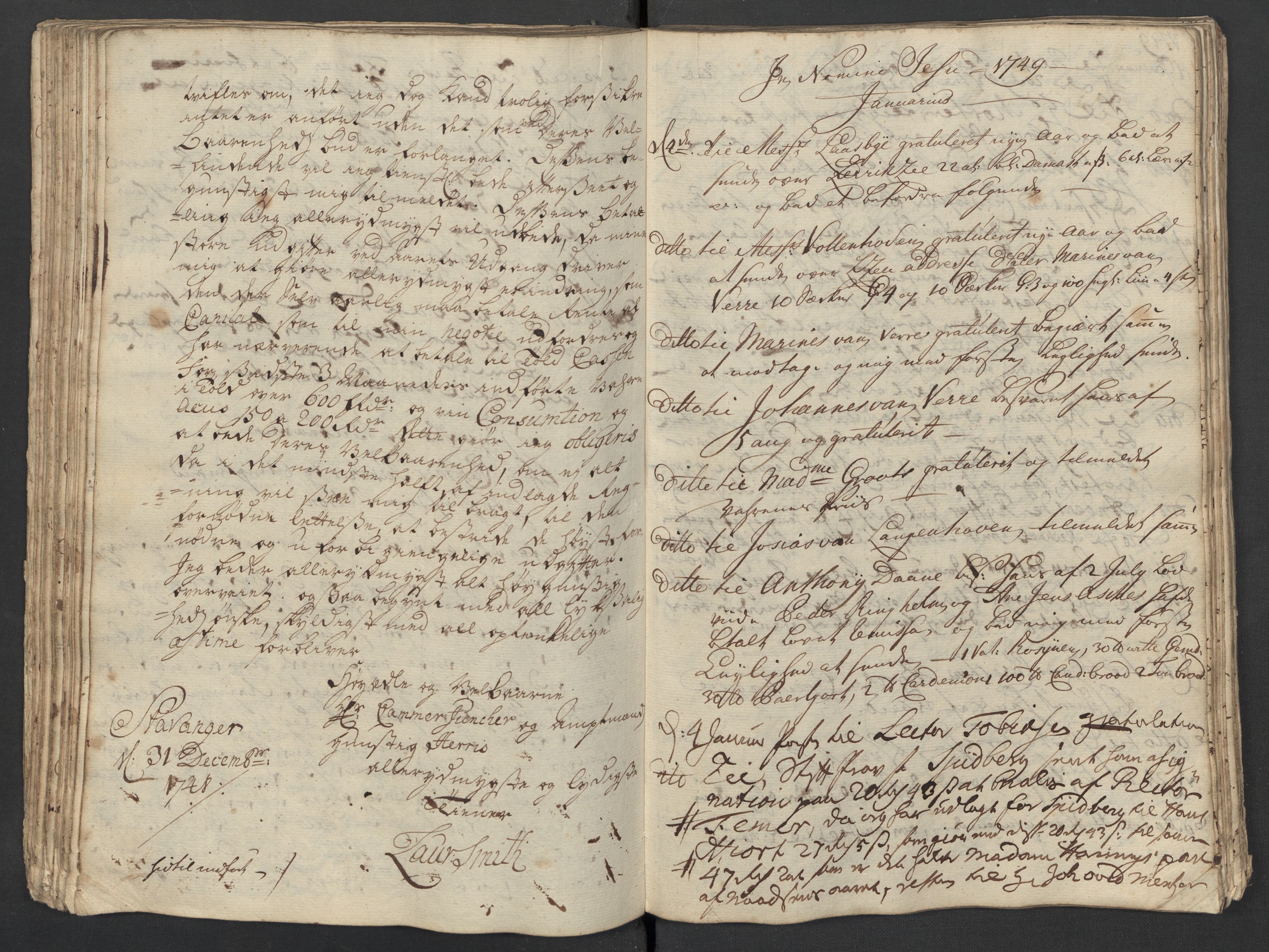 Pa 0119 - Smith, Lauritz Andersen og Lauritz Lauritzen, SAST/A-100231/O/L0001: Kopibøker m.m., 1746-1755, p. 84