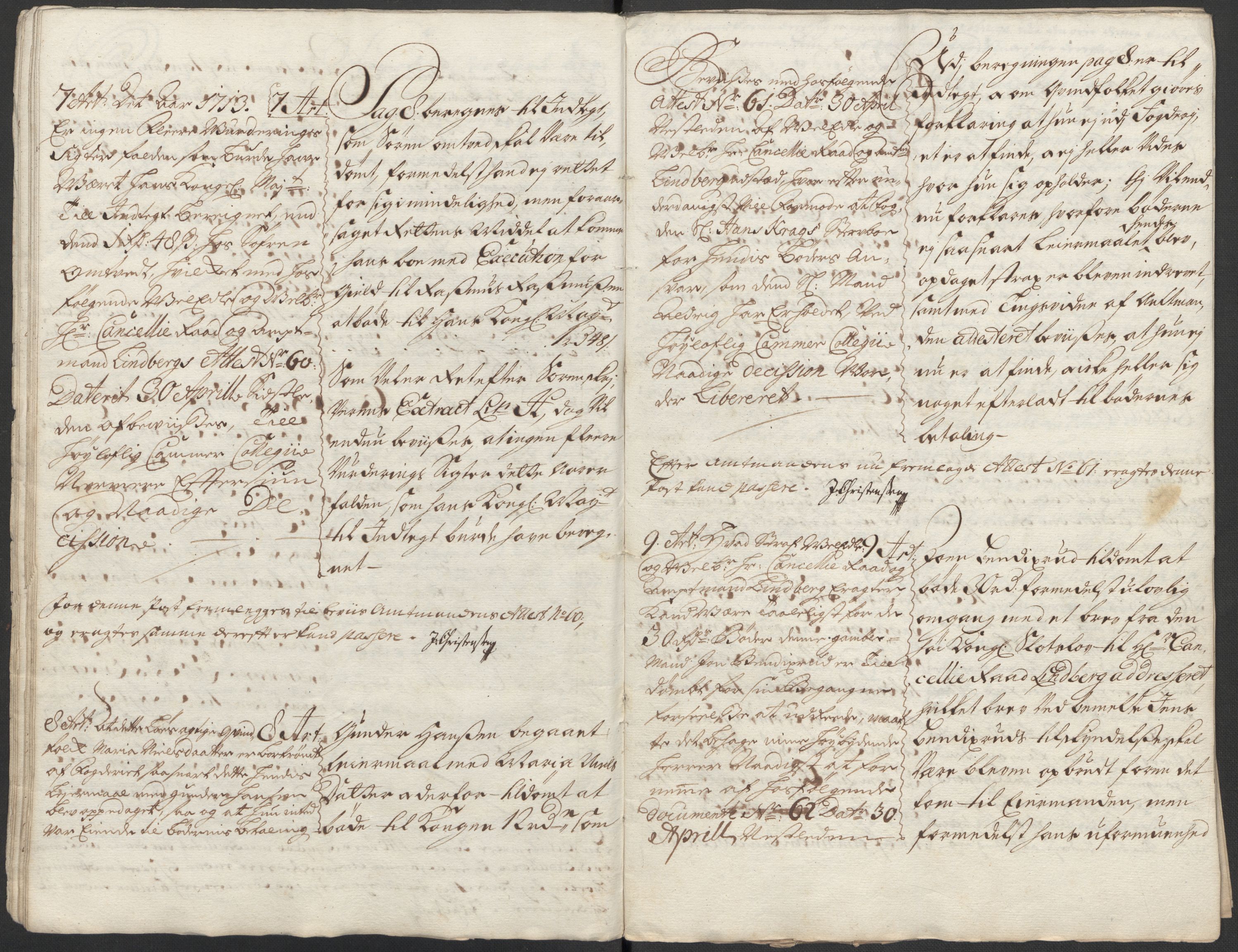 Rentekammeret inntil 1814, Reviderte regnskaper, Fogderegnskap, AV/RA-EA-4092/R36/L2125: Fogderegnskap Øvre og Nedre Telemark og Bamble, 1713, p. 353