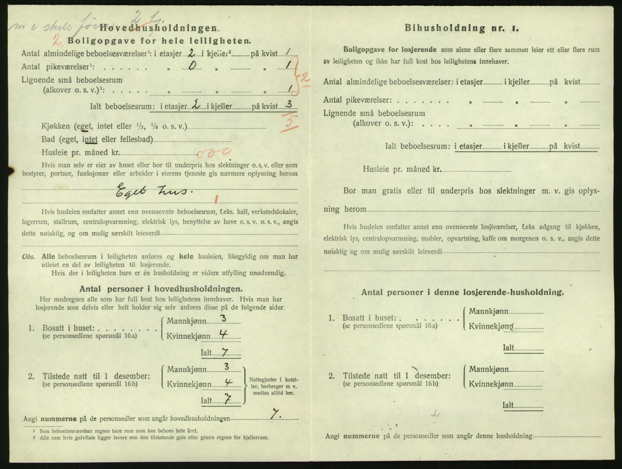 SAK, 1920 census for Grimstad, 1920, p. 1122