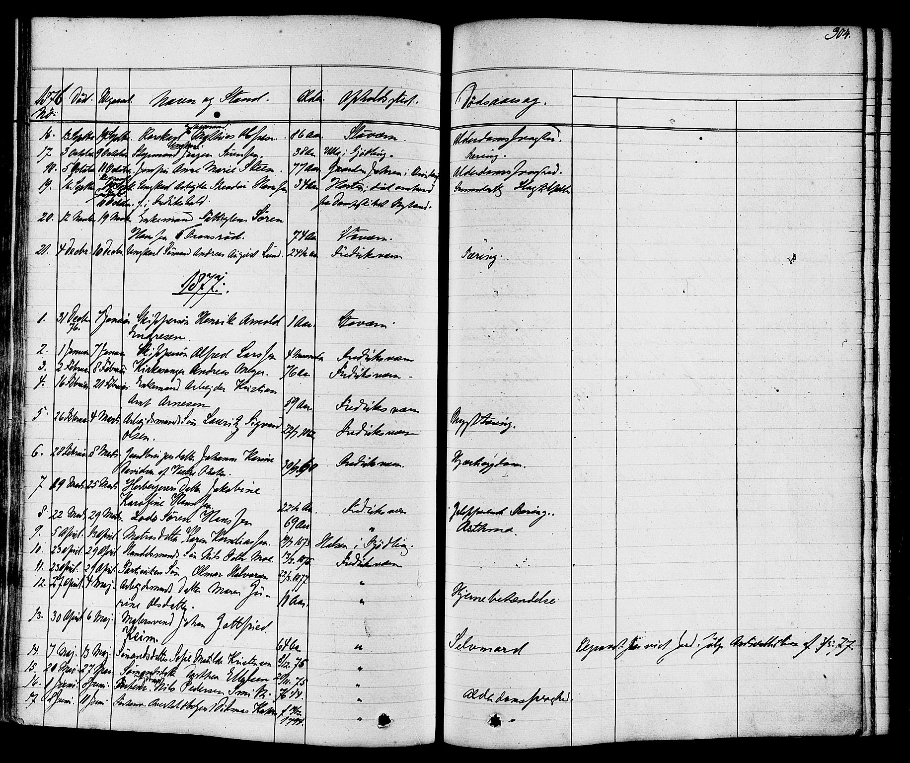 Stavern kirkebøker, AV/SAKO-A-318/F/Fa/L0007: Parish register (official) no. 7, 1840-1877, p. 304