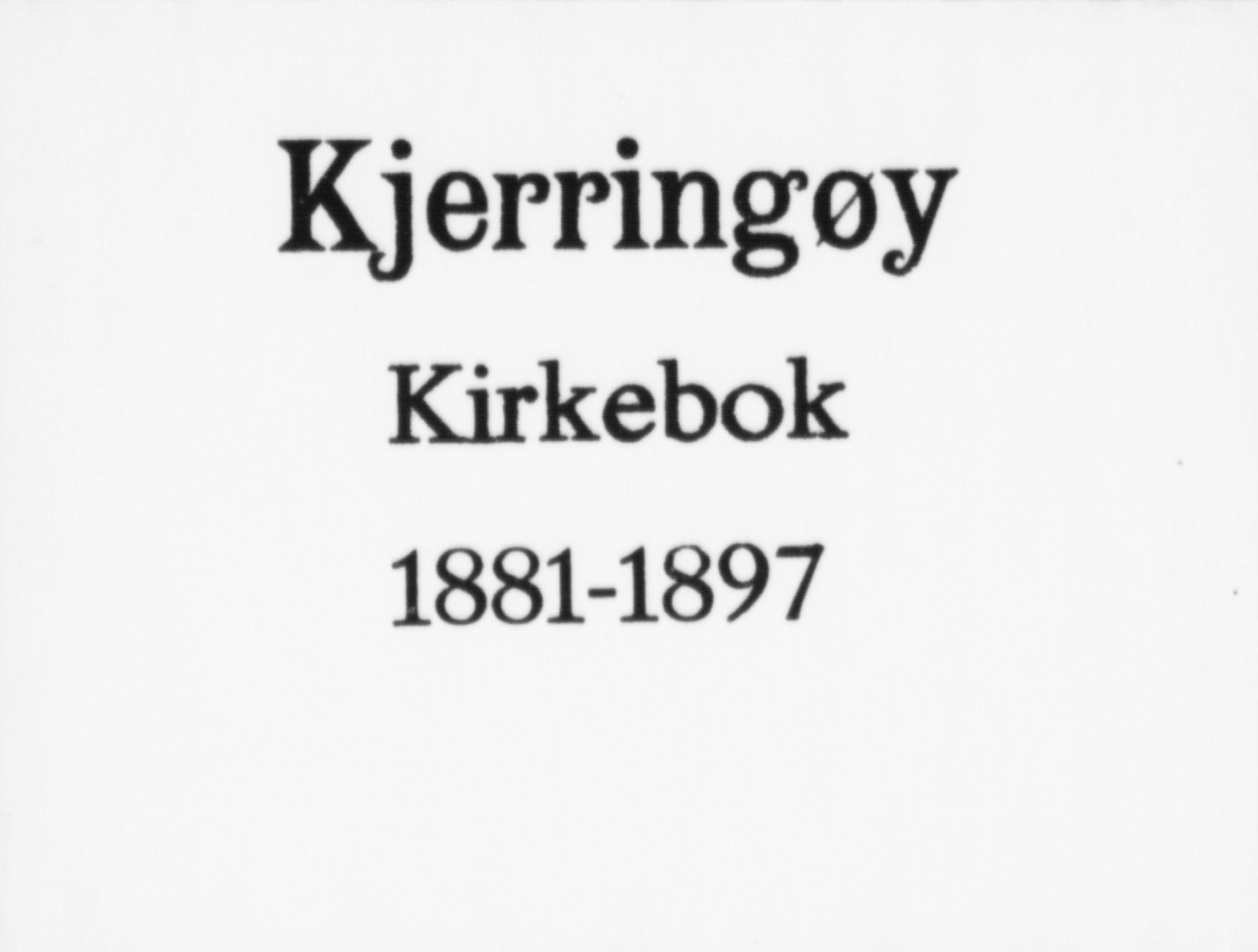 Ministerialprotokoller, klokkerbøker og fødselsregistre - Nordland, AV/SAT-A-1459/803/L0071: Parish register (official) no. 803A01, 1881-1897