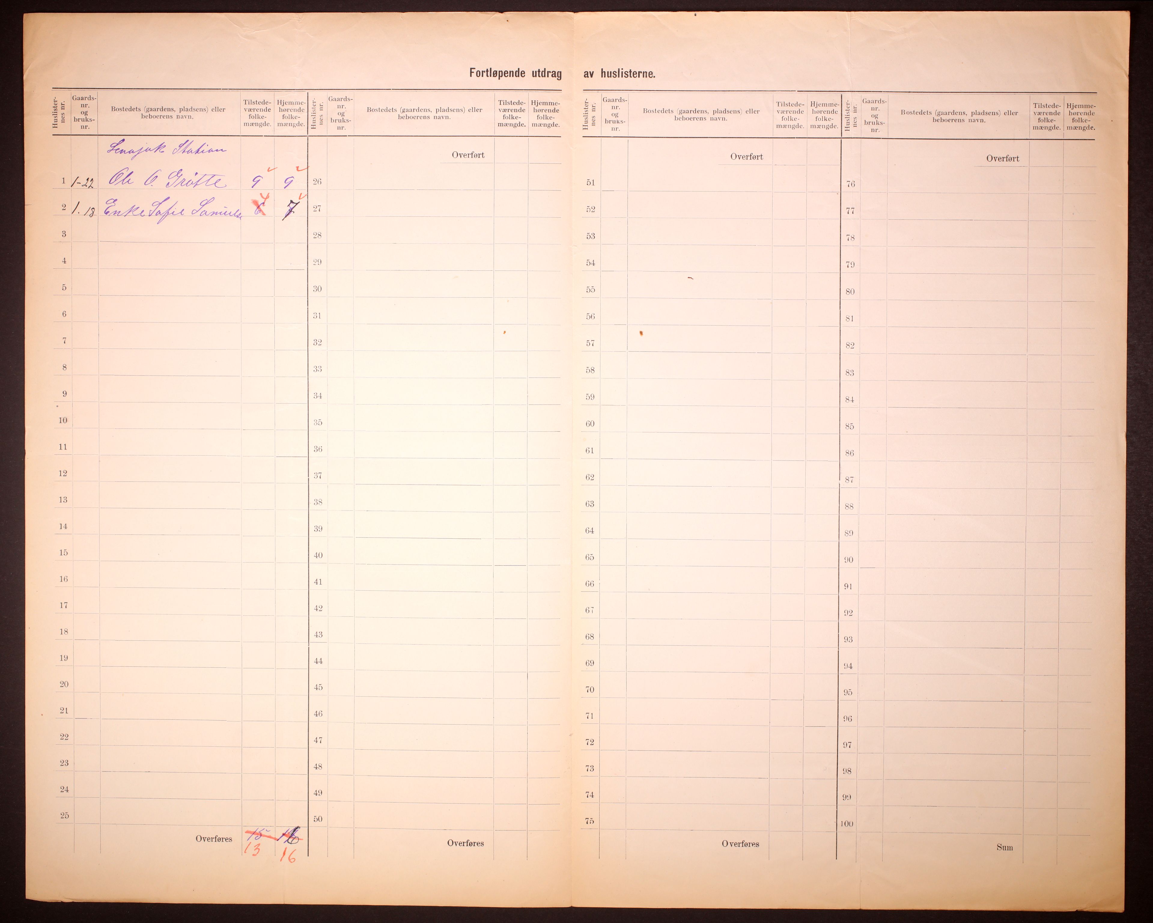 RA, 1910 census for Polmak, 1910, p. 11