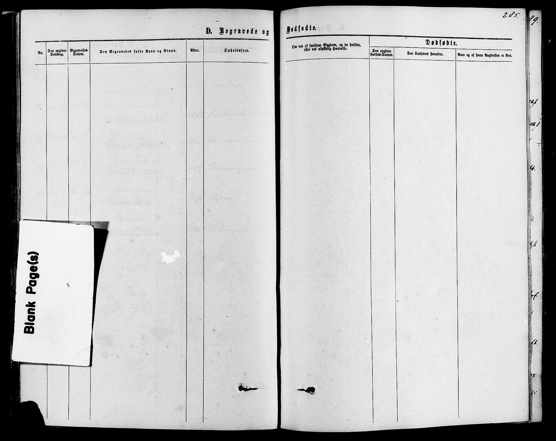 Romedal prestekontor, SAH/PREST-004/K/L0006: Parish register (official) no. 6, 1866-1886, p. 285